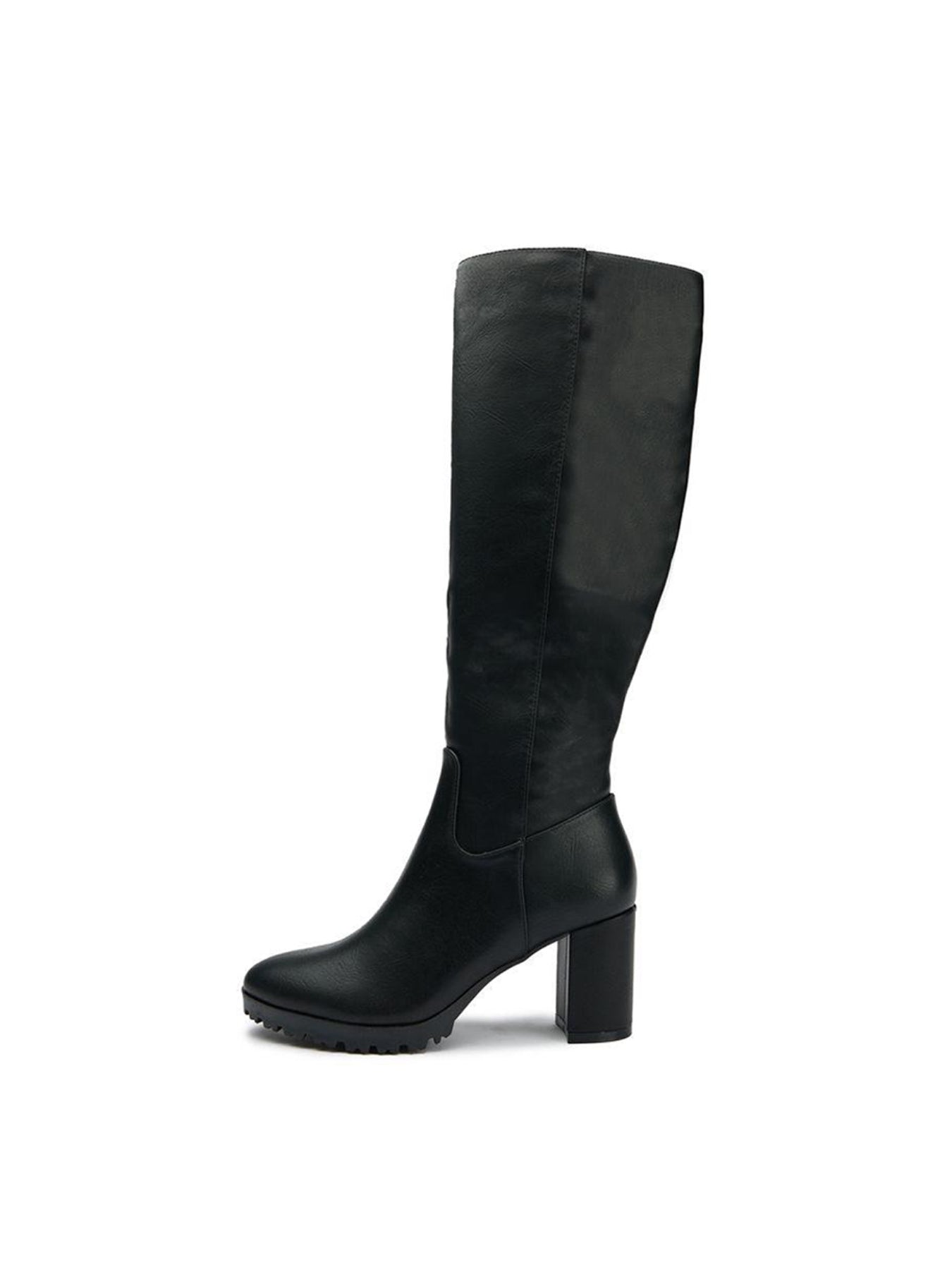 Vegan Edamame Knee High Boots Black