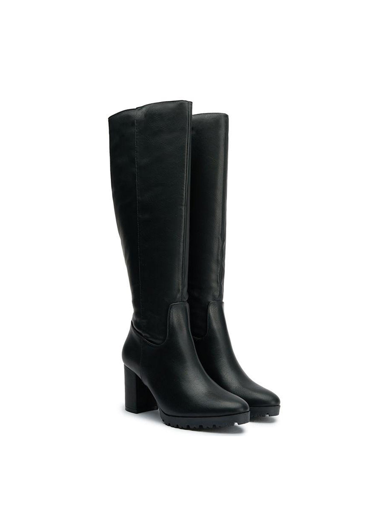 Vegan Edamame Knee High Boots Black
