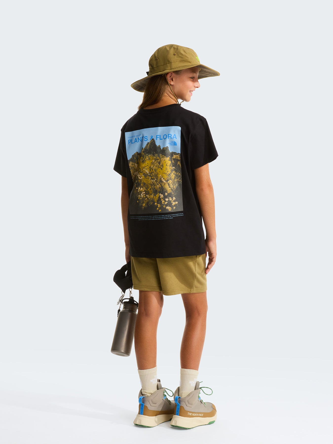 Kids' Flora Relaxed T-Shirt Black