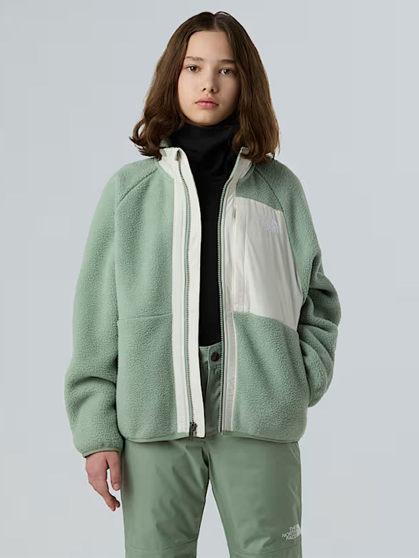 Kids’ Yumiori Full Zip Fleece Jacket White
