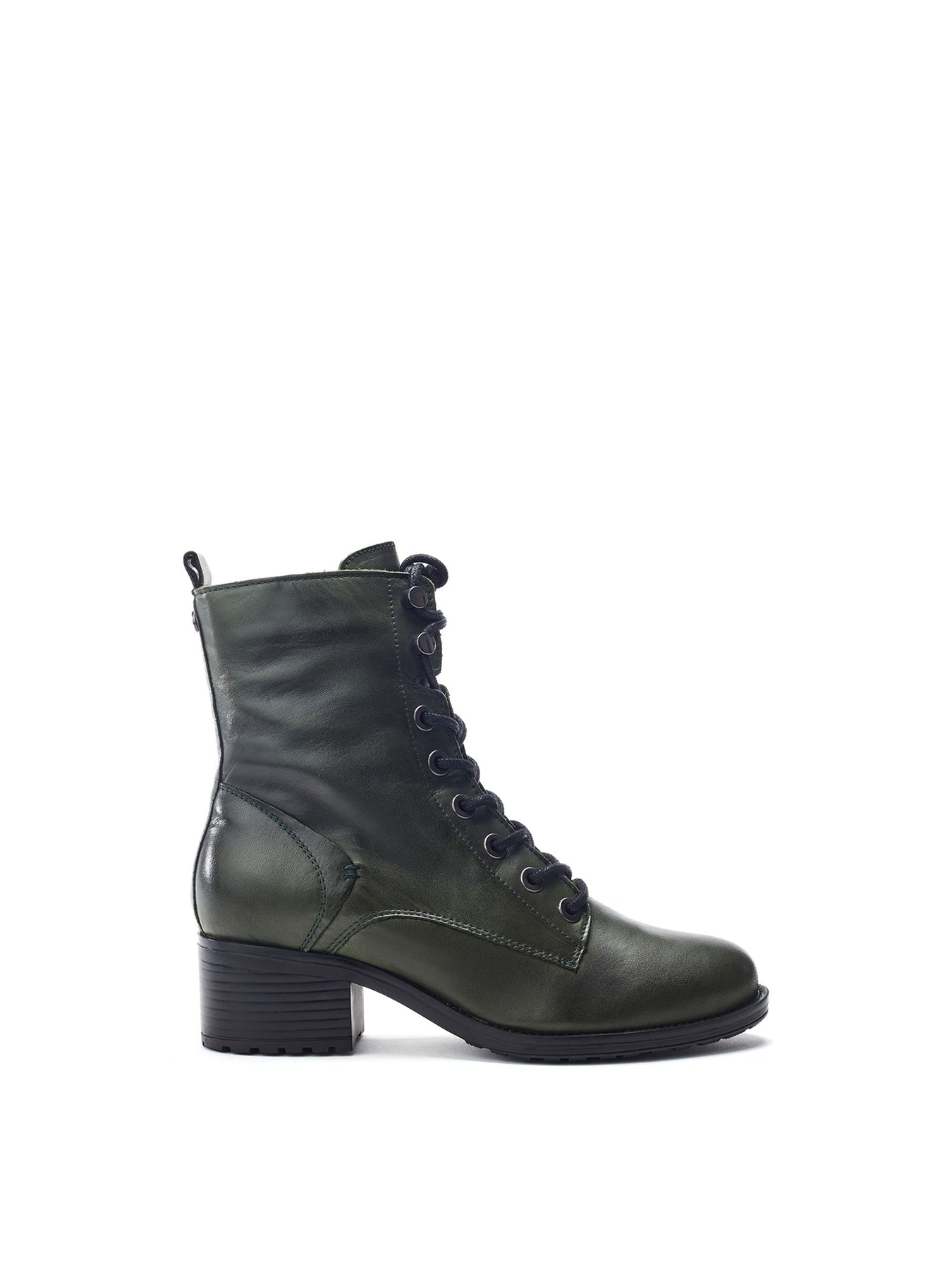 Bezzy Leather Ankle Boots Green