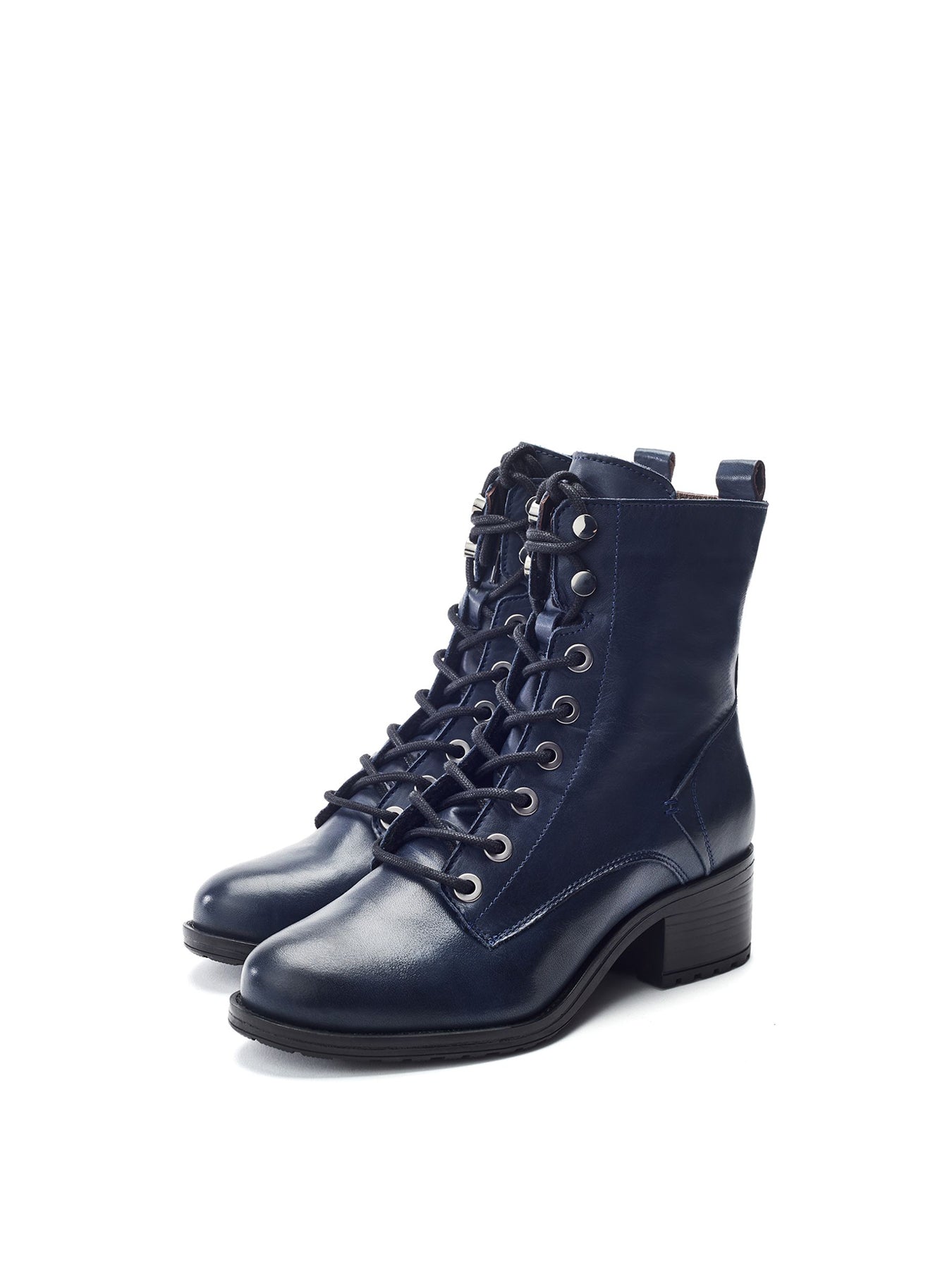 Bezzy W Faux-Fur Trim Boots BLUE