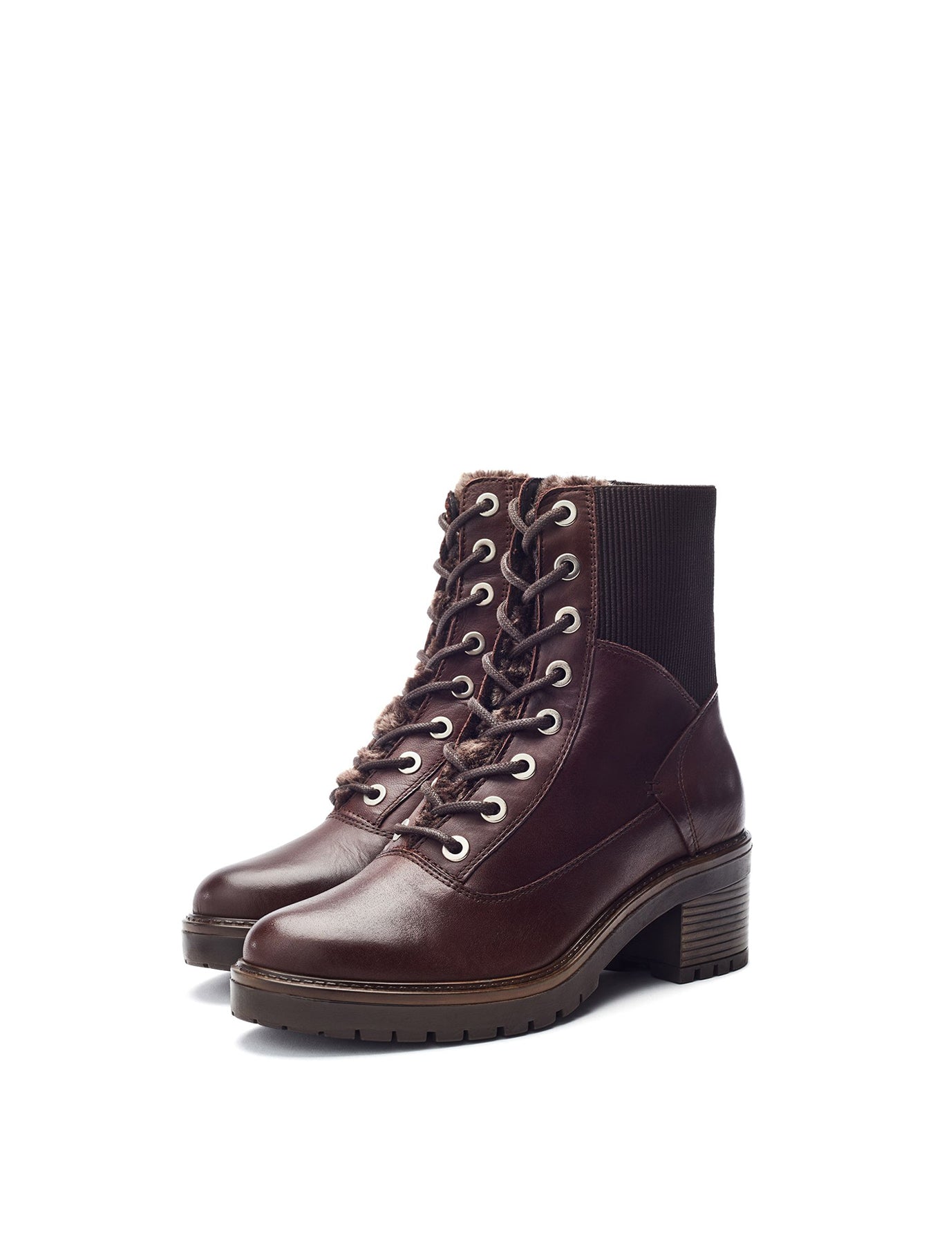 Omura Soft-Structured Boots Brown