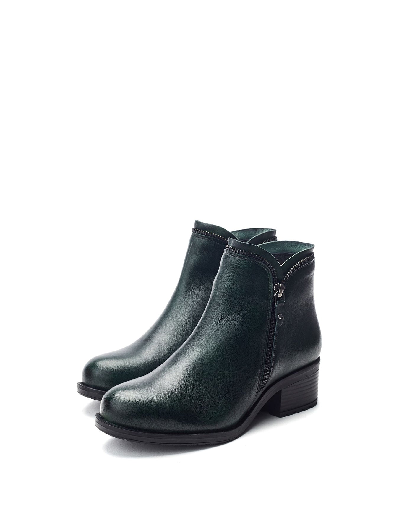 Opulent High-Heel Boots Green