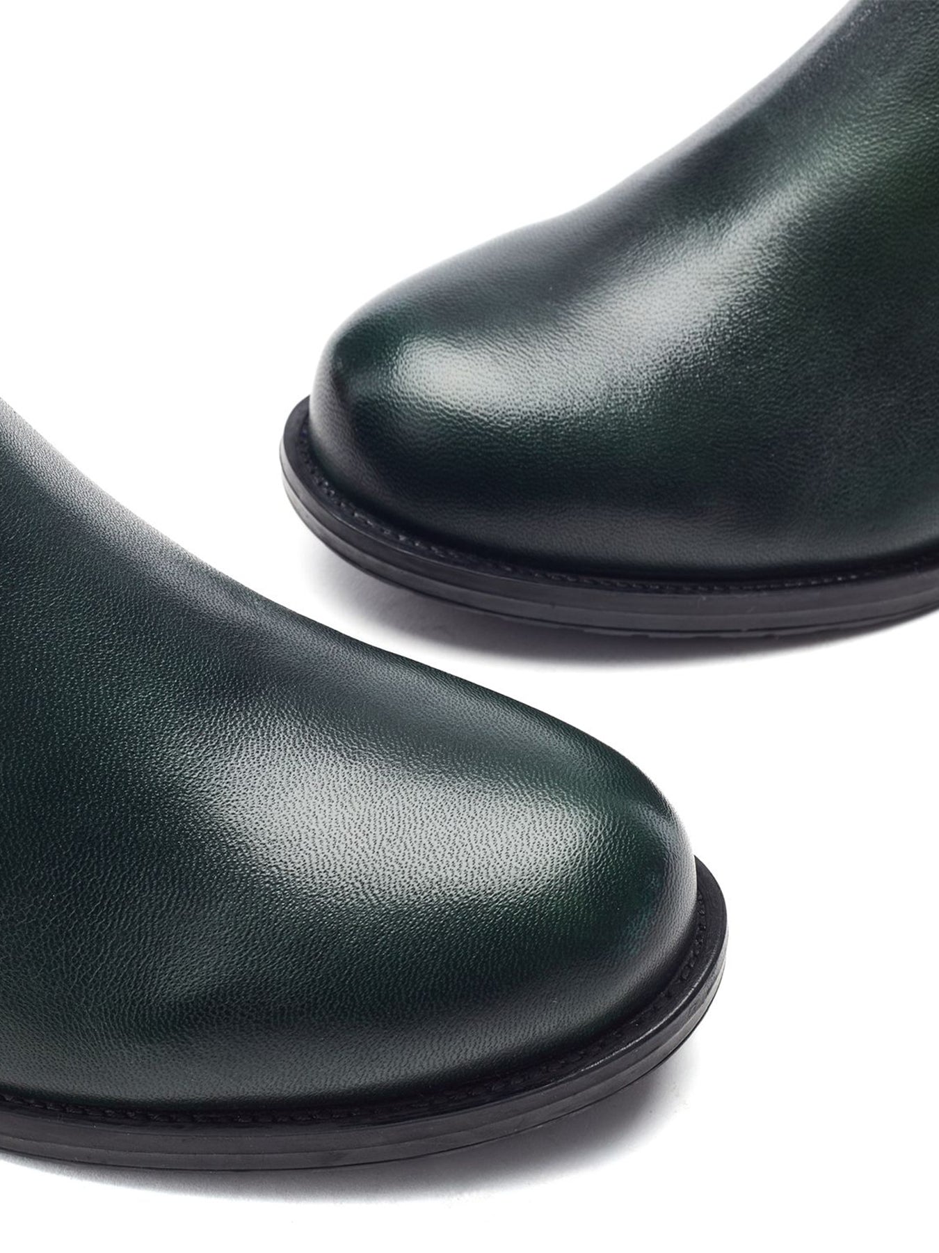 Opulent High-Heel Boots Green