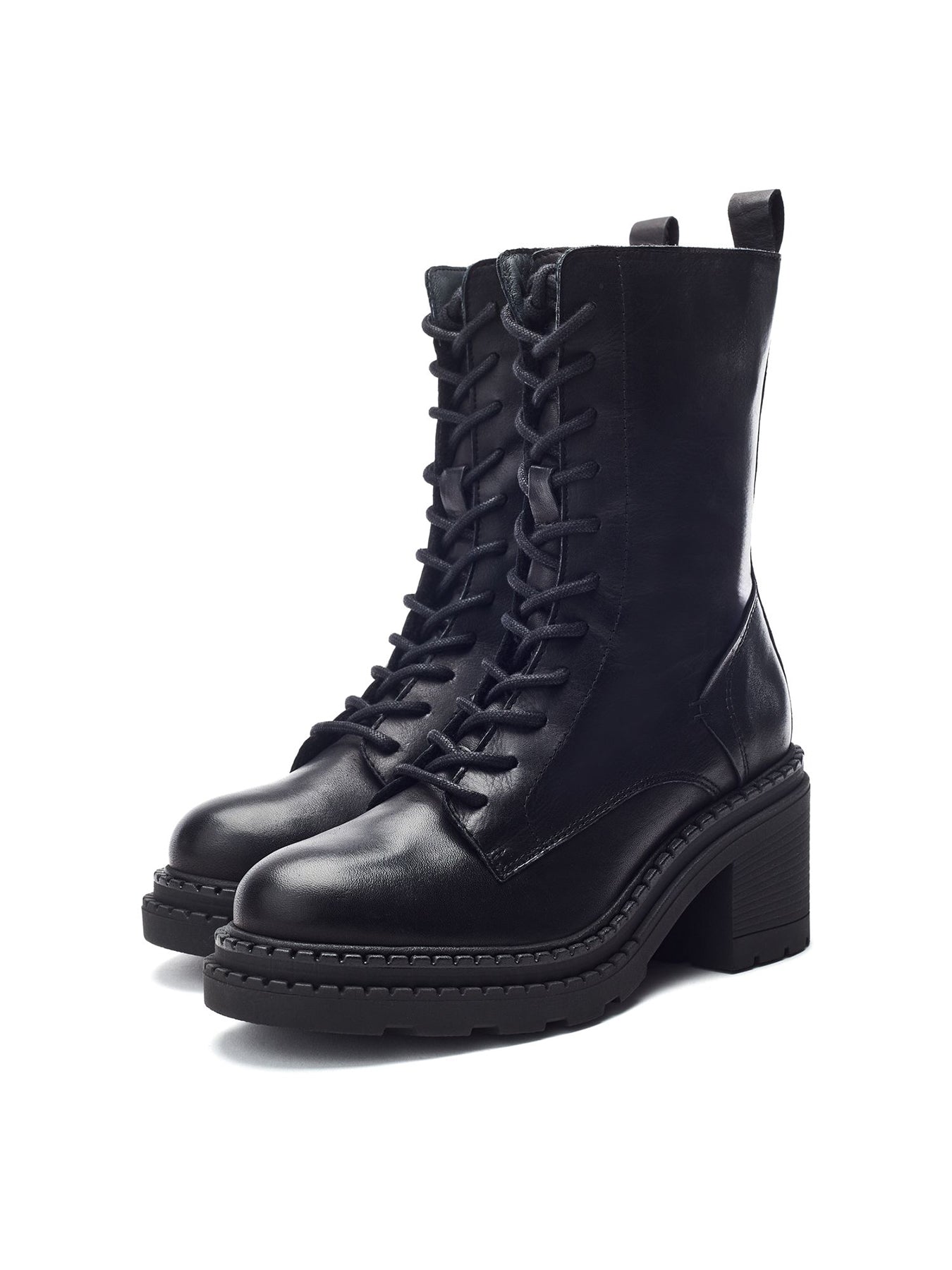 Orrena Heeled Ankle Boots Black