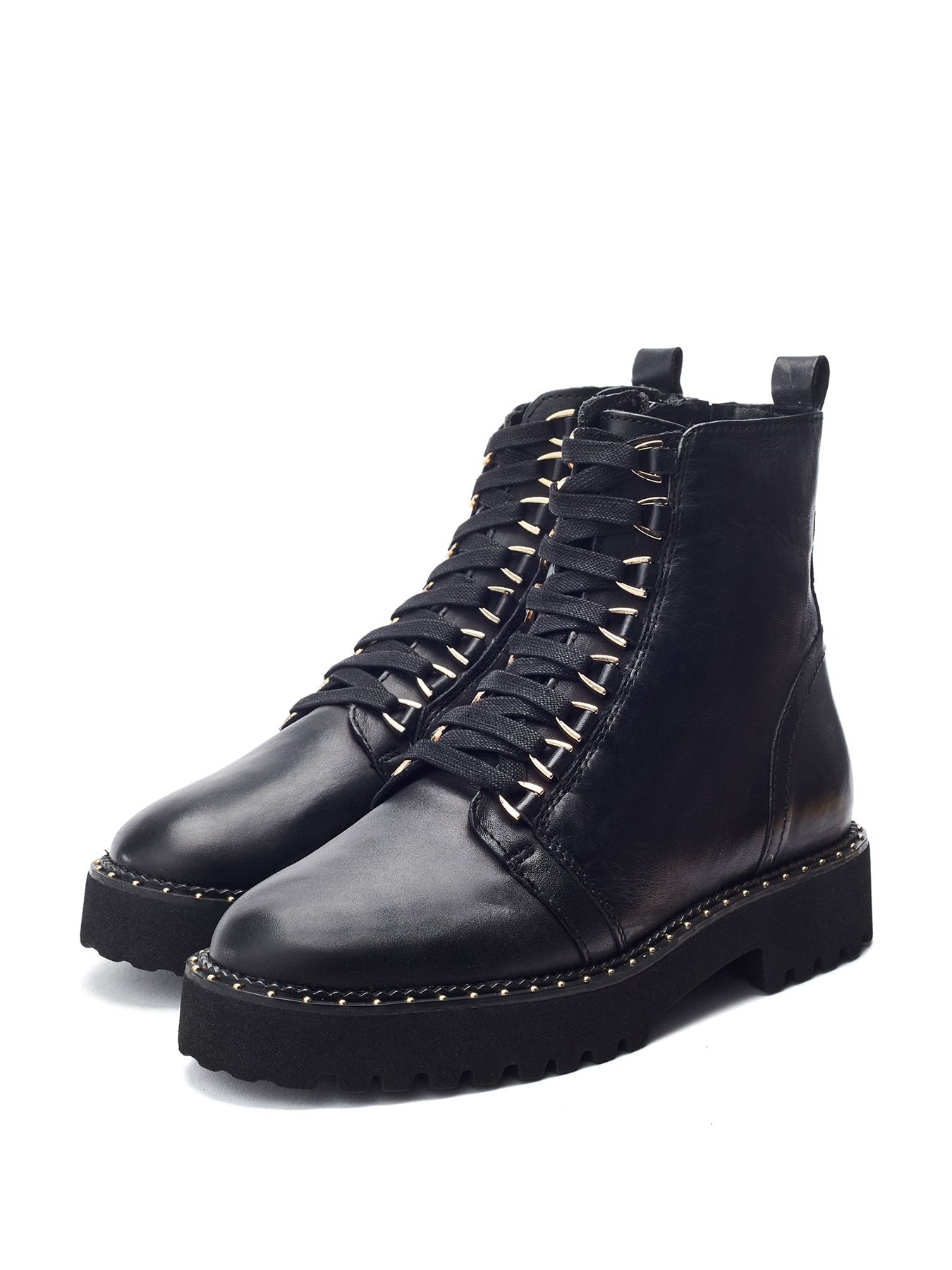 Otabi Block-Heel Ankle Boots Black