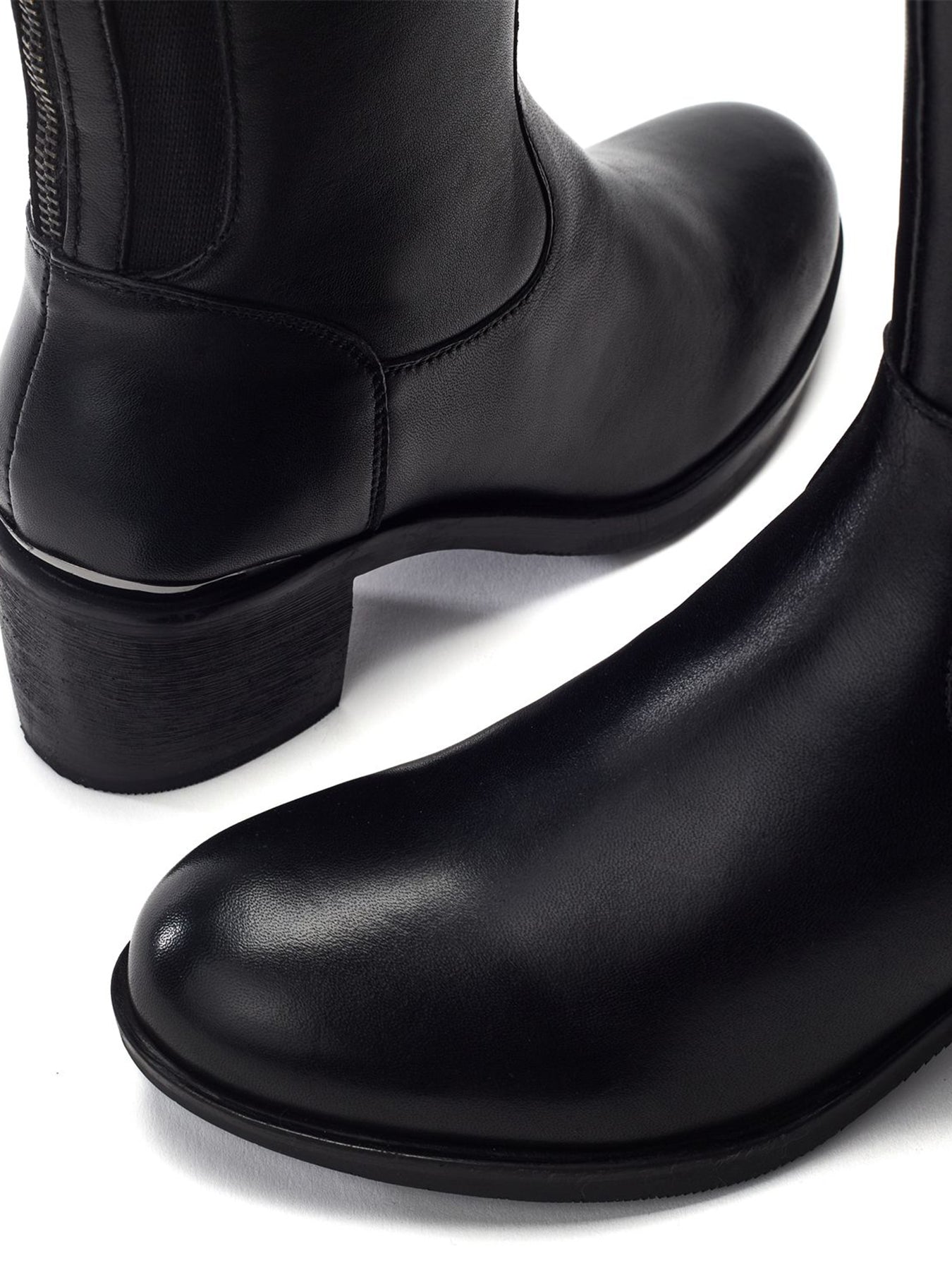 Sansho Mid-Calf Boots Black