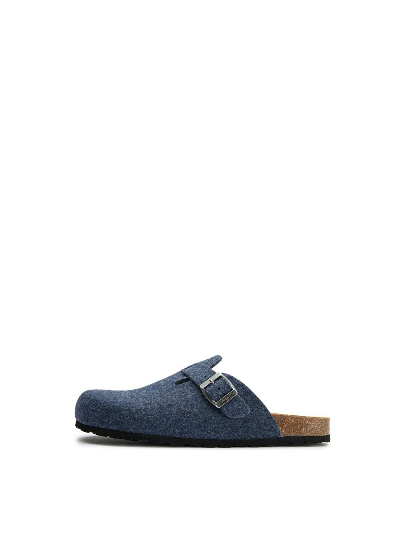 Vegan Taro Comfort Recycled Felt Footbed Slippers Blue