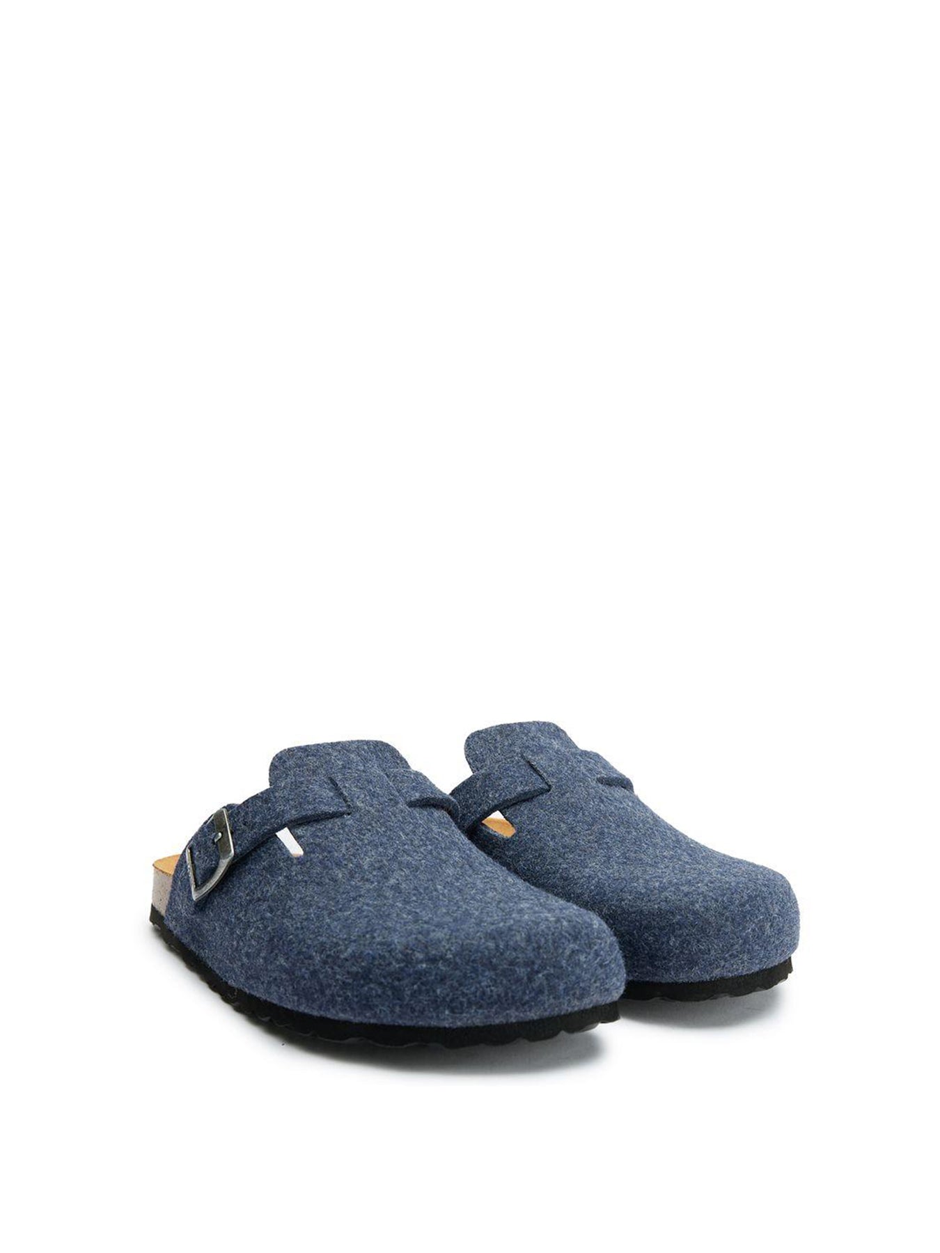Vegan Taro Comfort Recycled Felt Footbed Slippers Blue