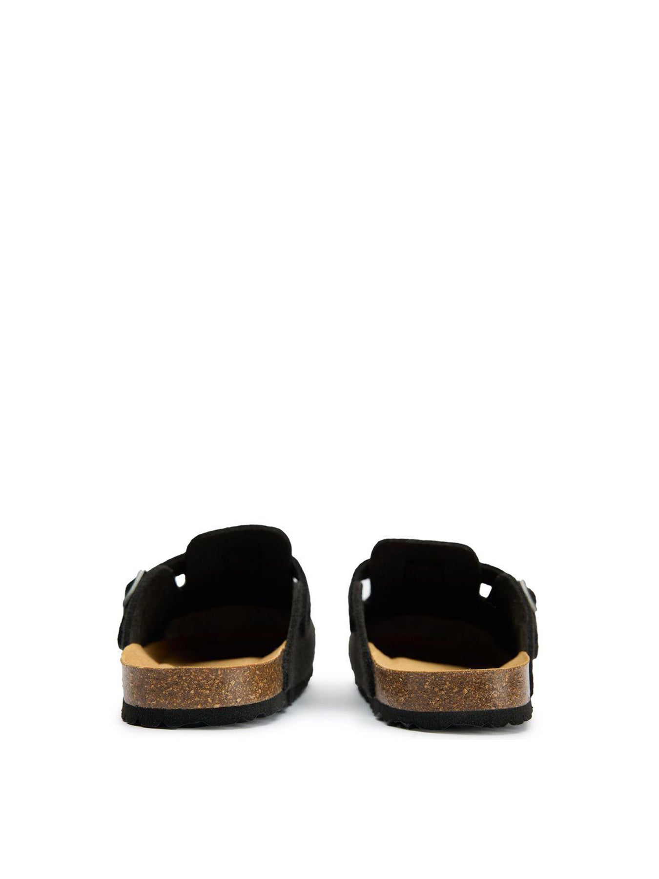 Vegan Taro Comfort Recycled Felt Footbed Slippers Black