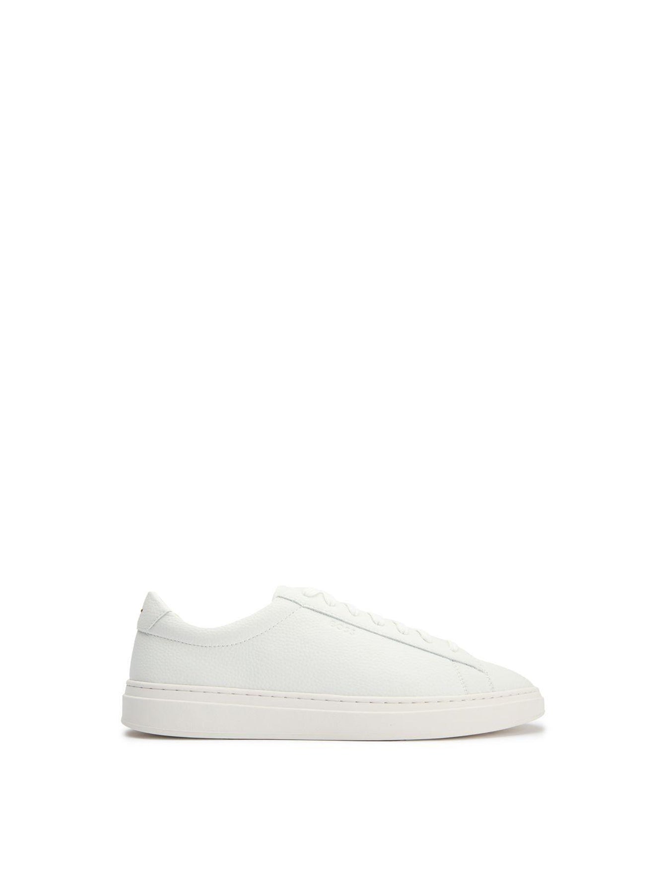 Kieran Tenn Leather Trainers Off White