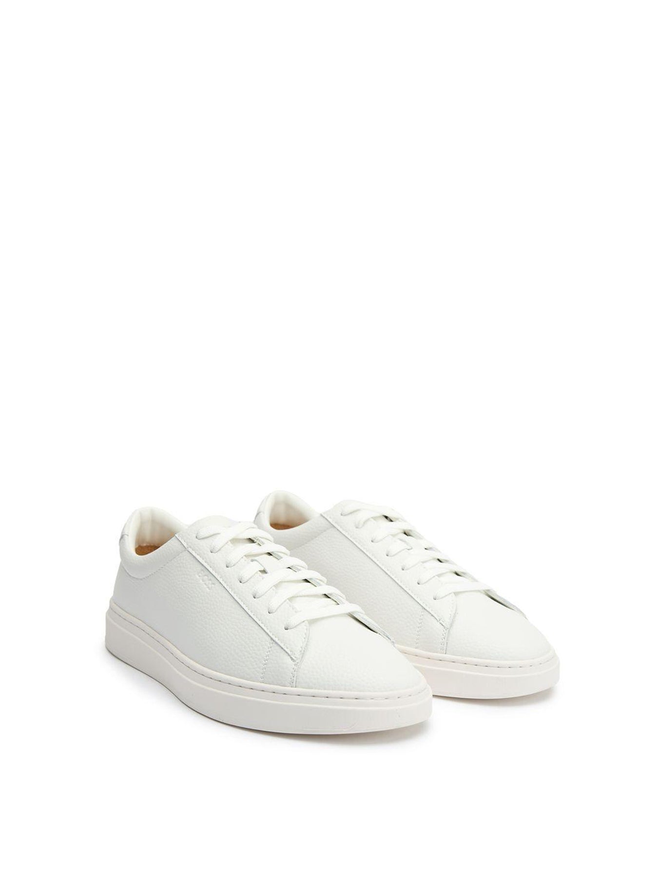 Kieran Tenn Leather Trainers Off White
