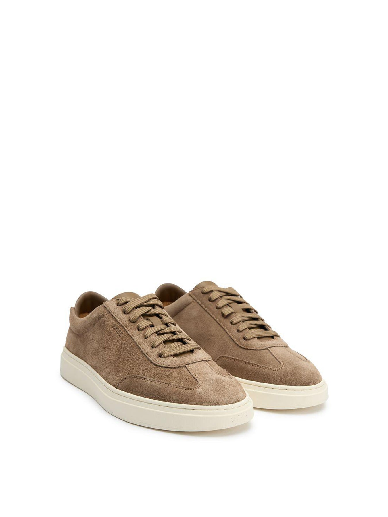 Kieran Tenn Suede Trainers Tan Brown