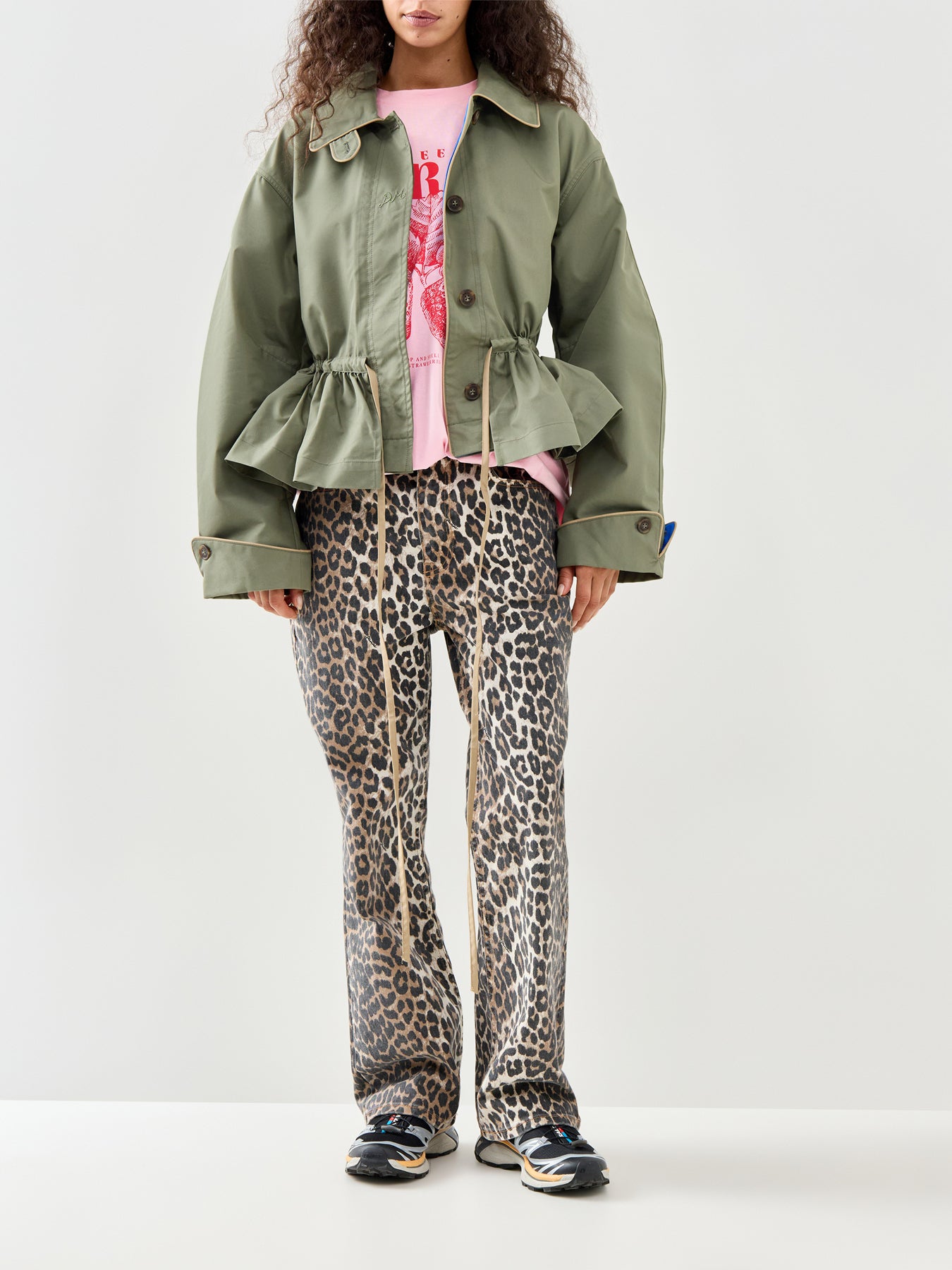 Myrtle Cotton Trench Coat Green