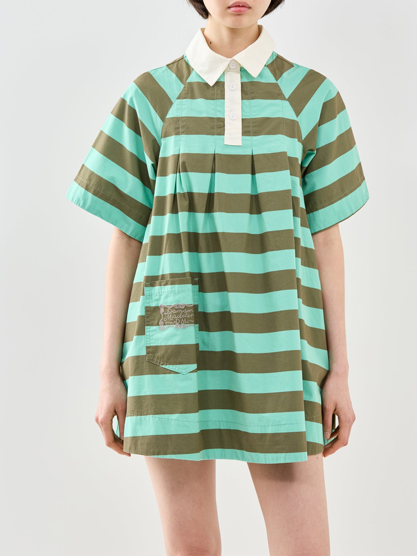 Maggie Mini Polo Dress Green