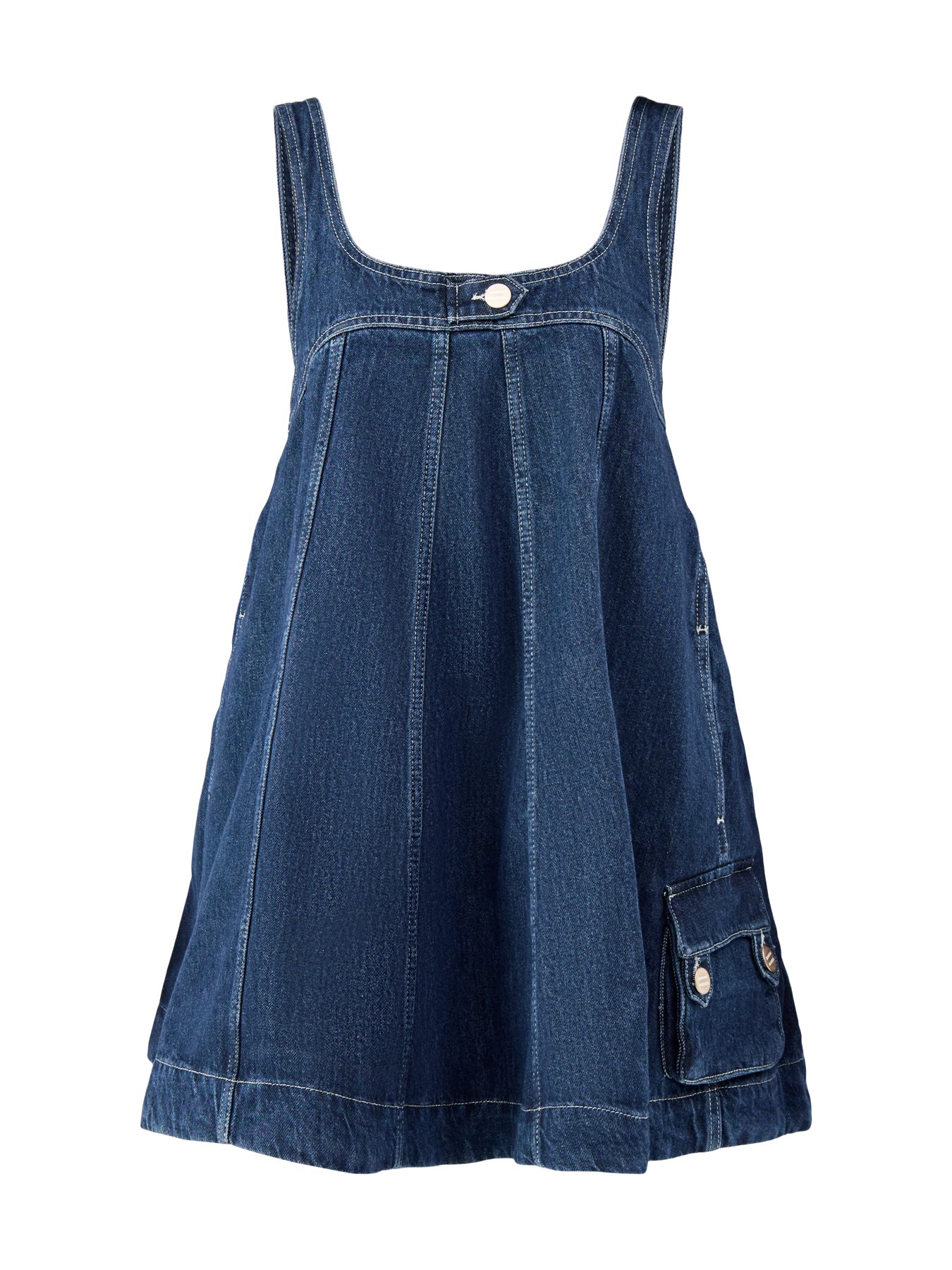 Immy Mini Dress Dark Wash