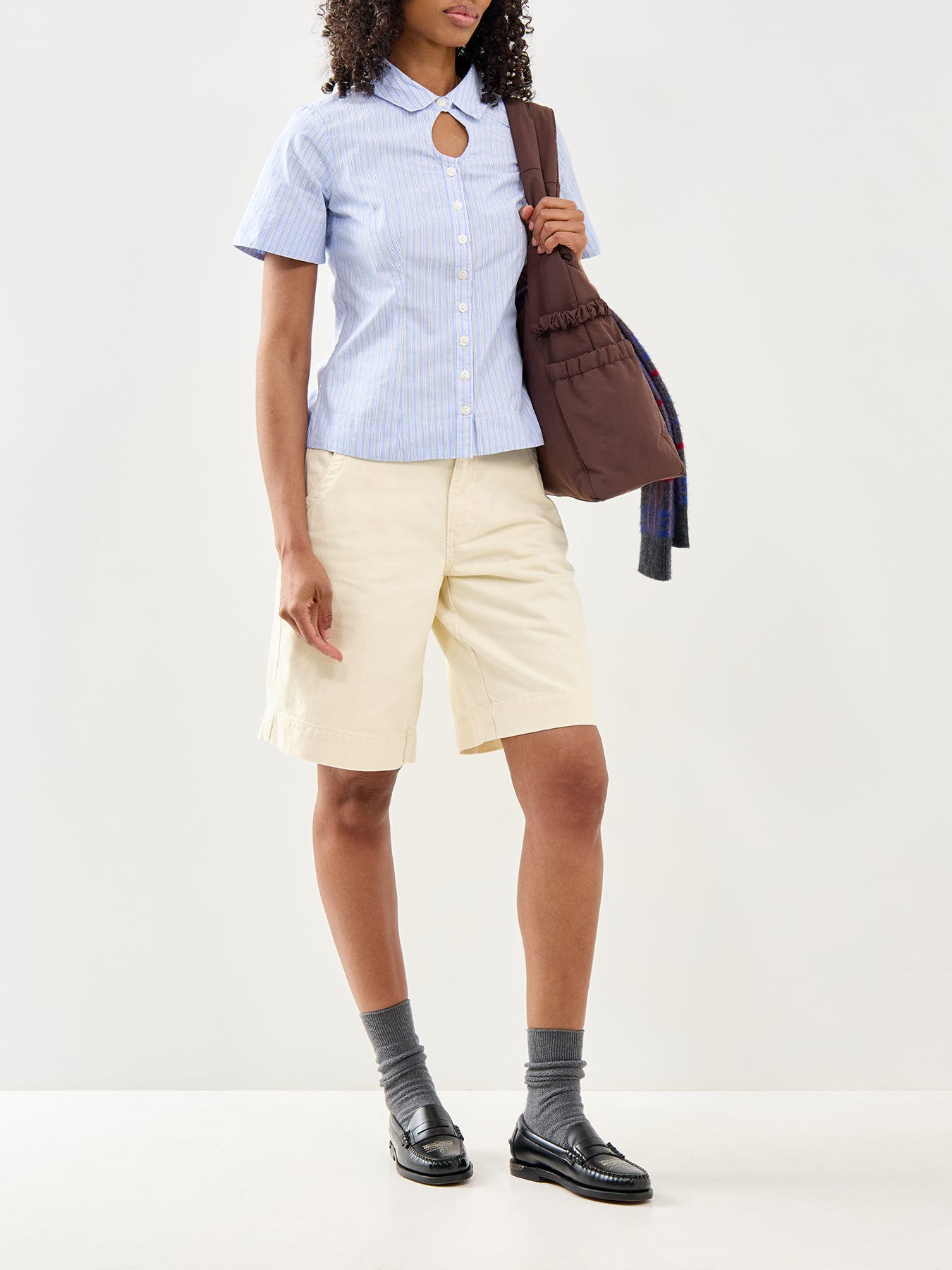 Ebba Stripe Shirt Blue