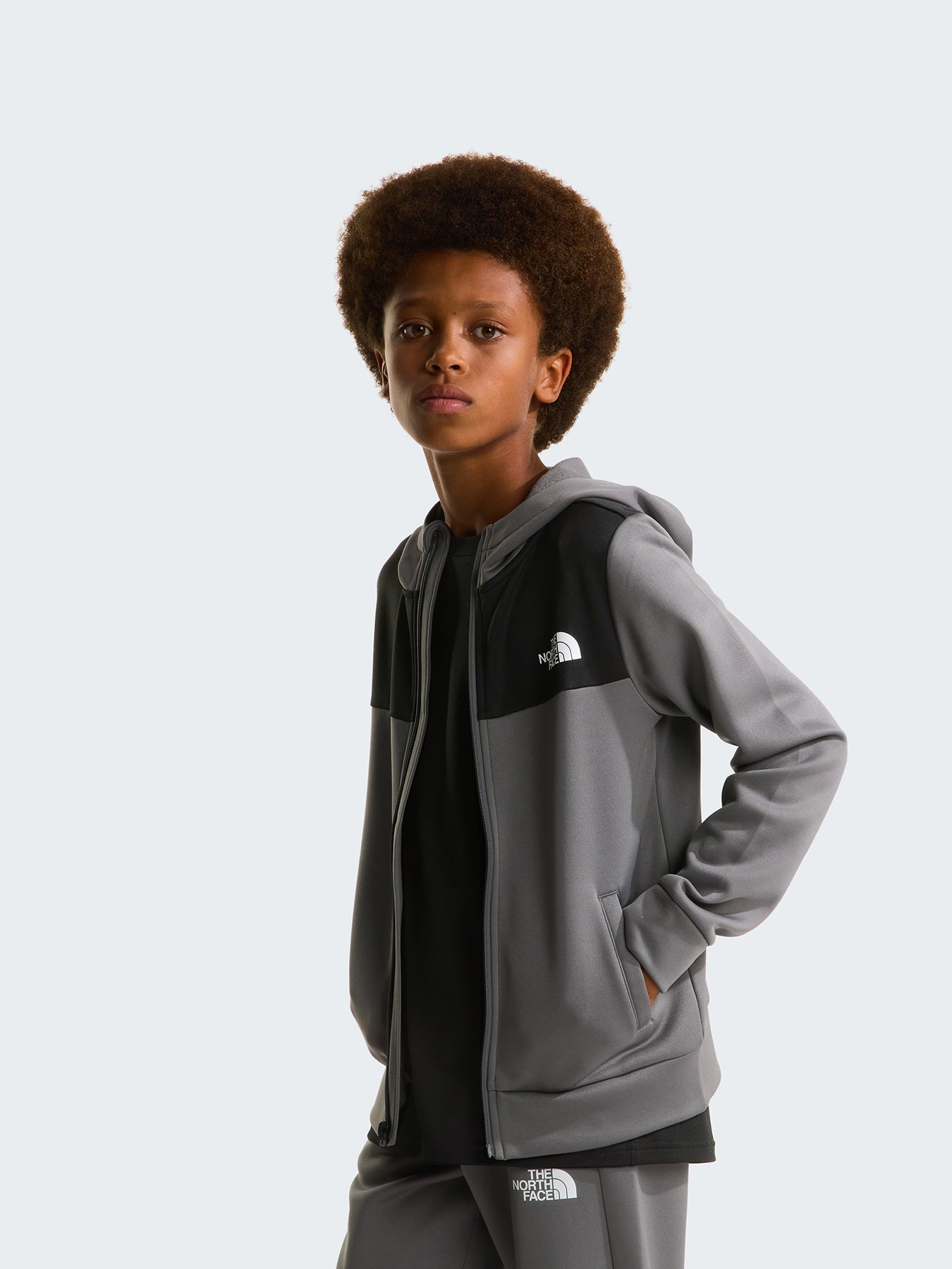 Kids' Reaxion Zip Hoodie Grey