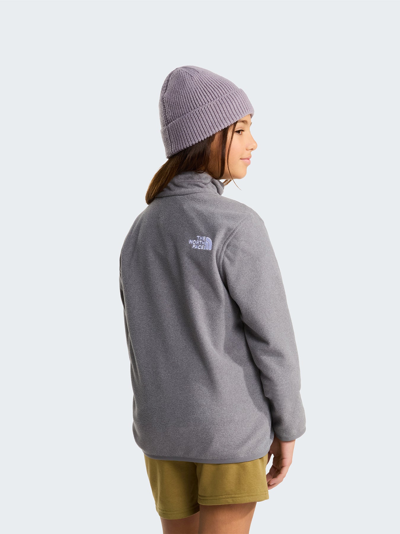 Kids' Glacier Quarter Zip Fleece Grey
