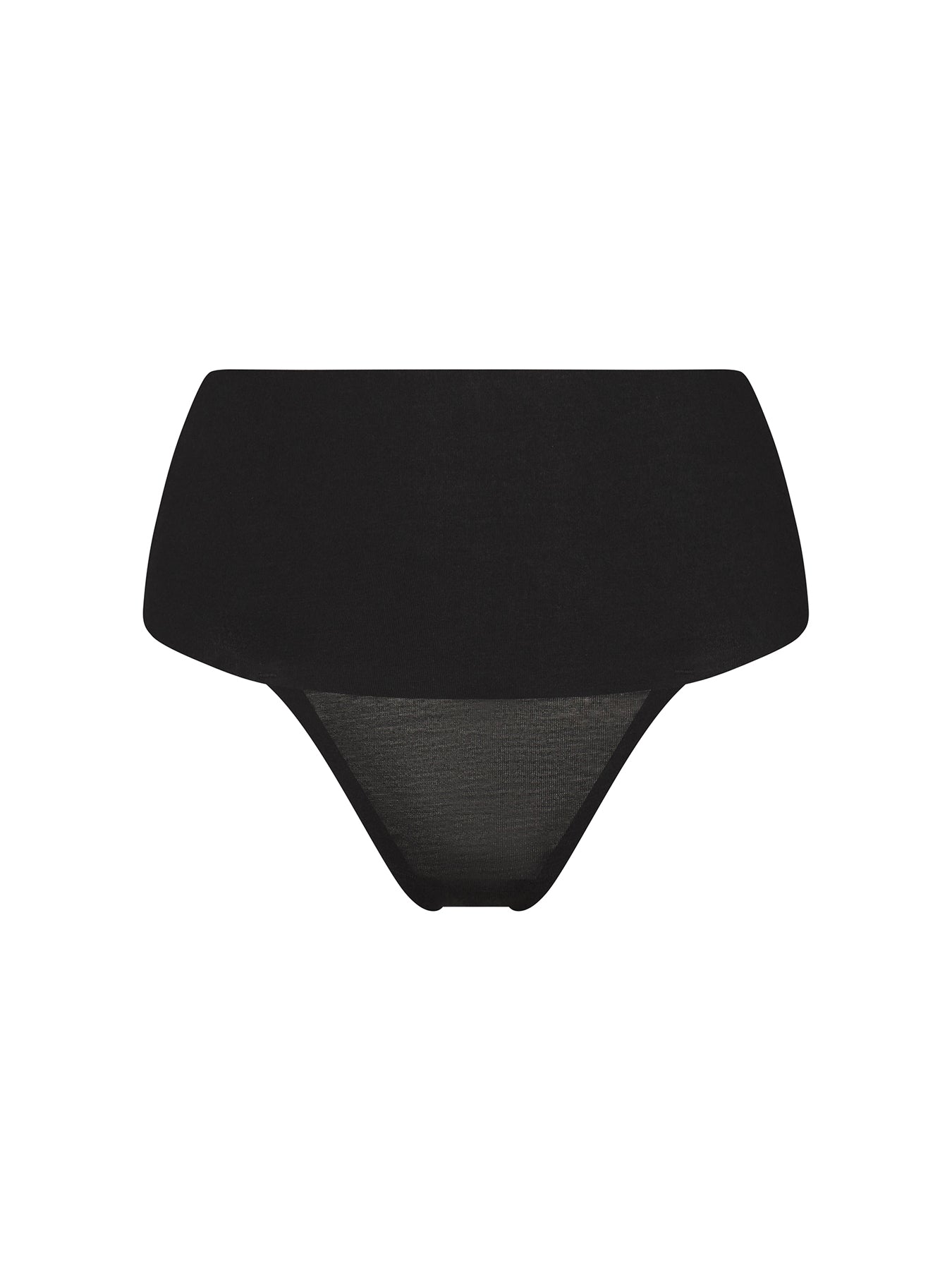 Supima Cotton Thong Black