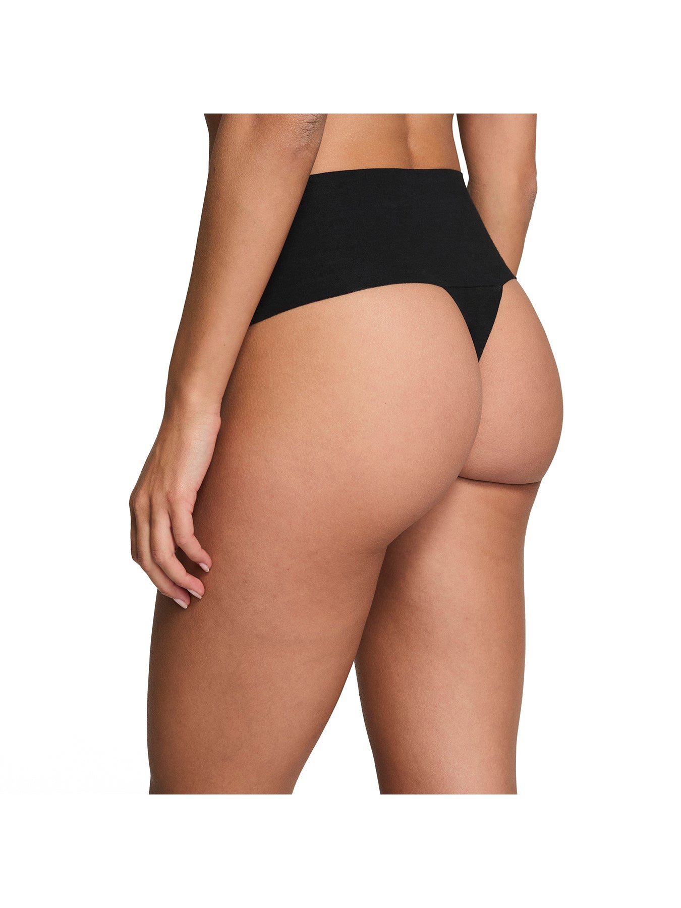 Supima Cotton Thong Black