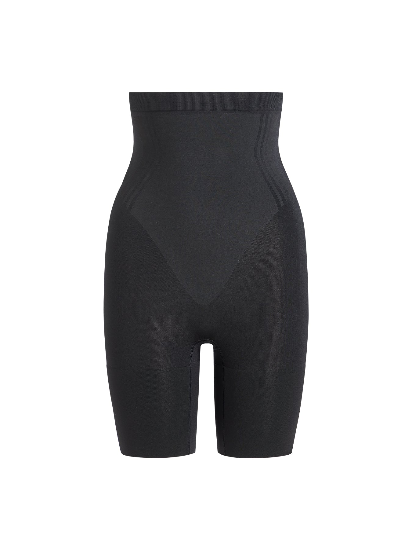 GoFigure Sculpting High Waist Mid-Thigh Shorts Black