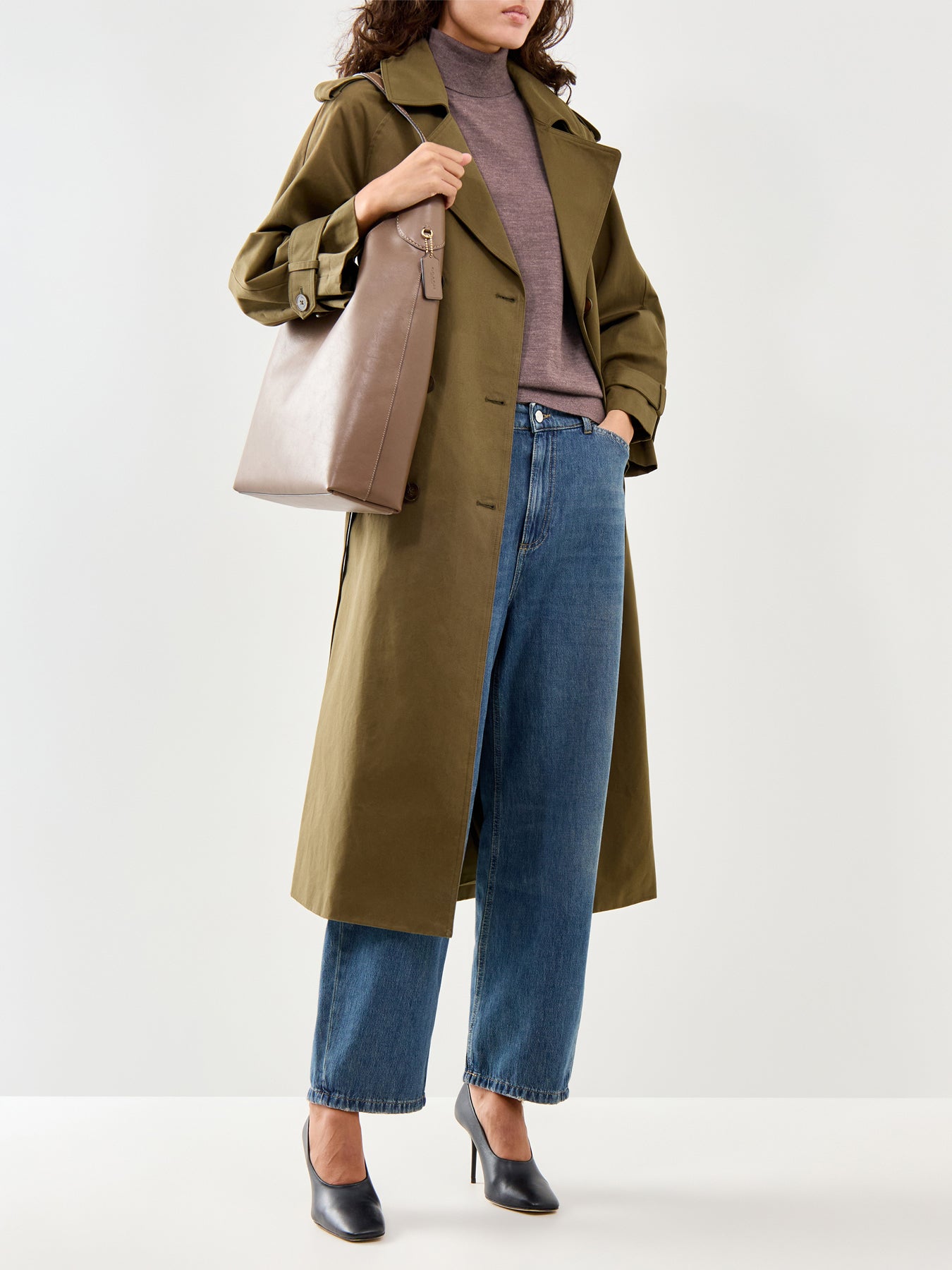 Roll Neck Knit Brown
