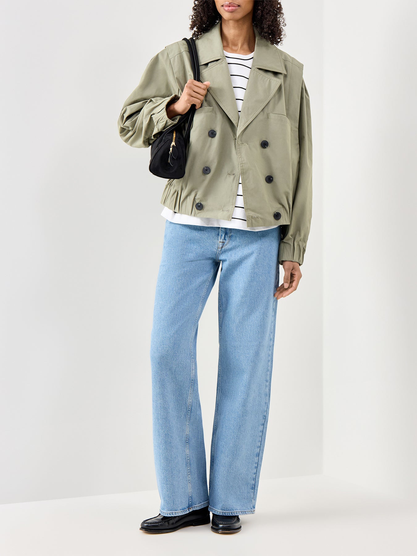 Casual Bomber Jacket Green