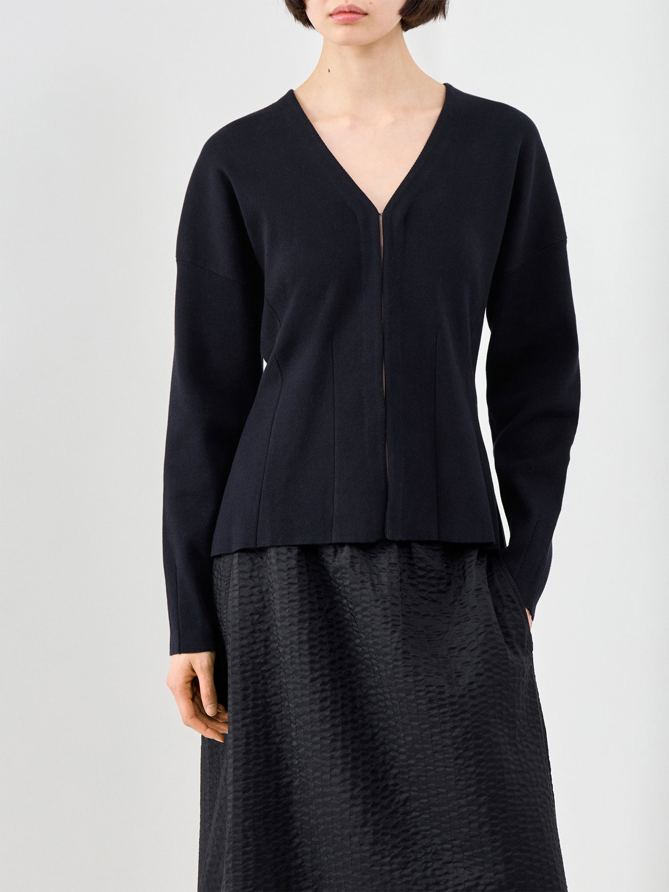 Anemone Waisted Cardigan Black