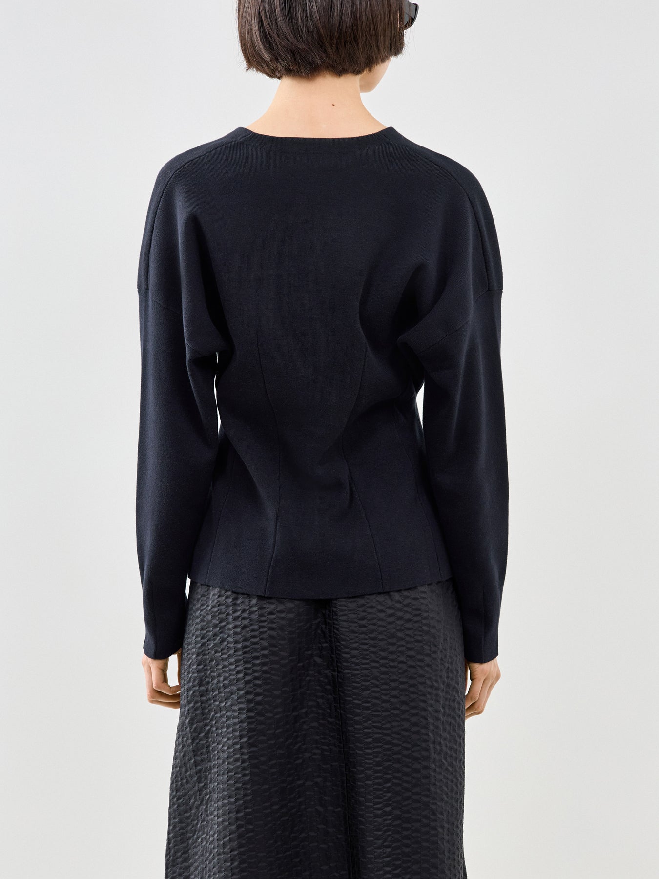 Anemone Waisted Cardigan Black