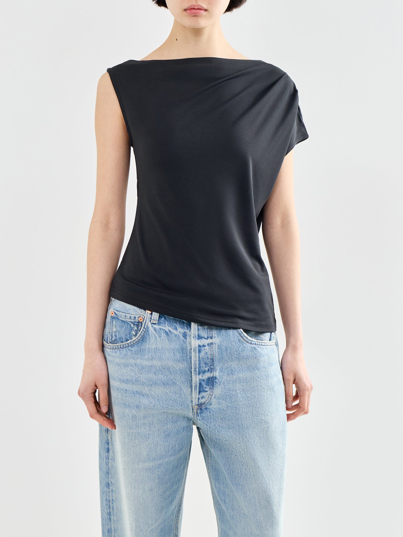 Molly Short Sleeve Top Black