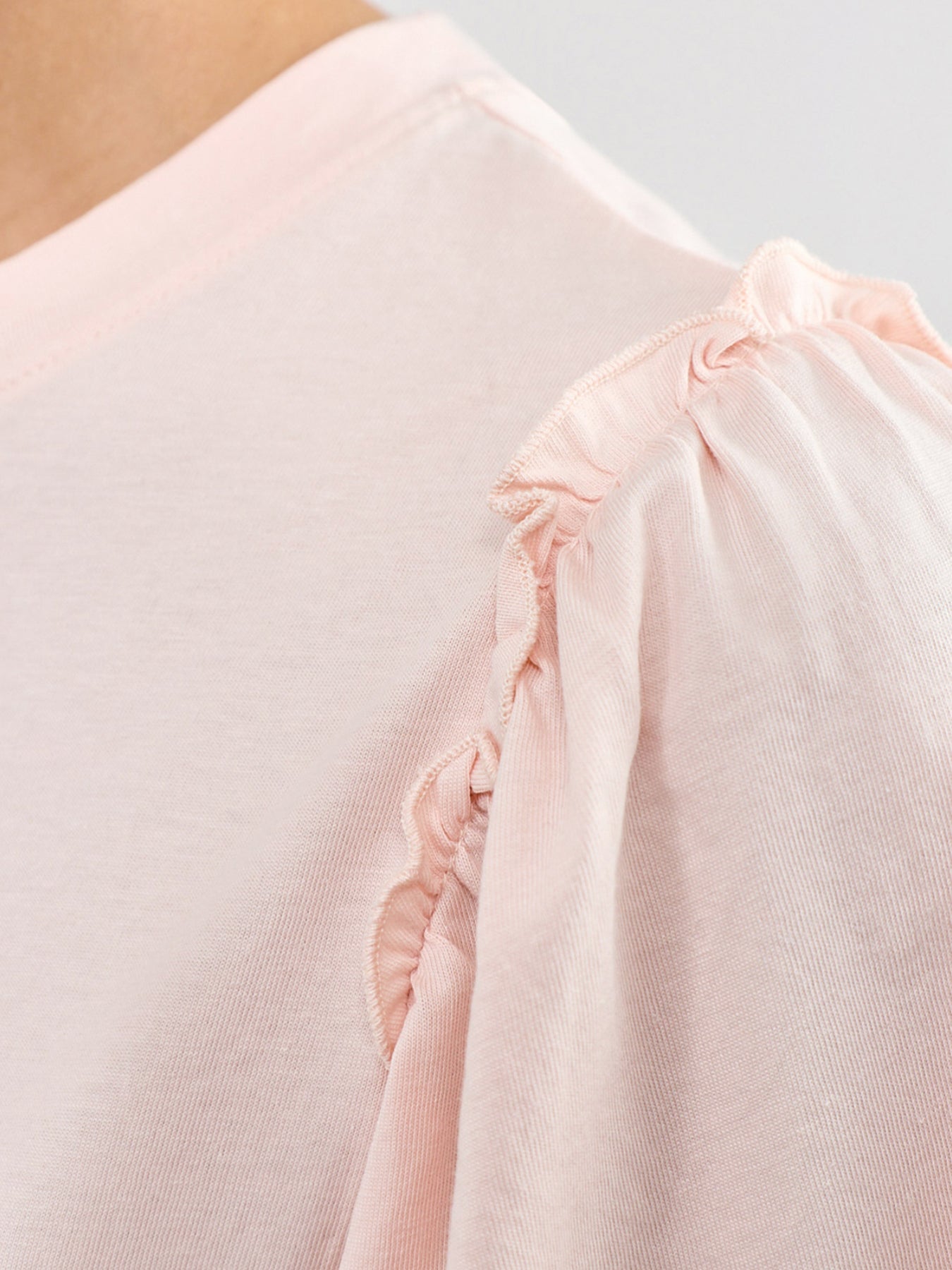 SLFPENELOPE 2/4 RUFFLE TEE NOOS