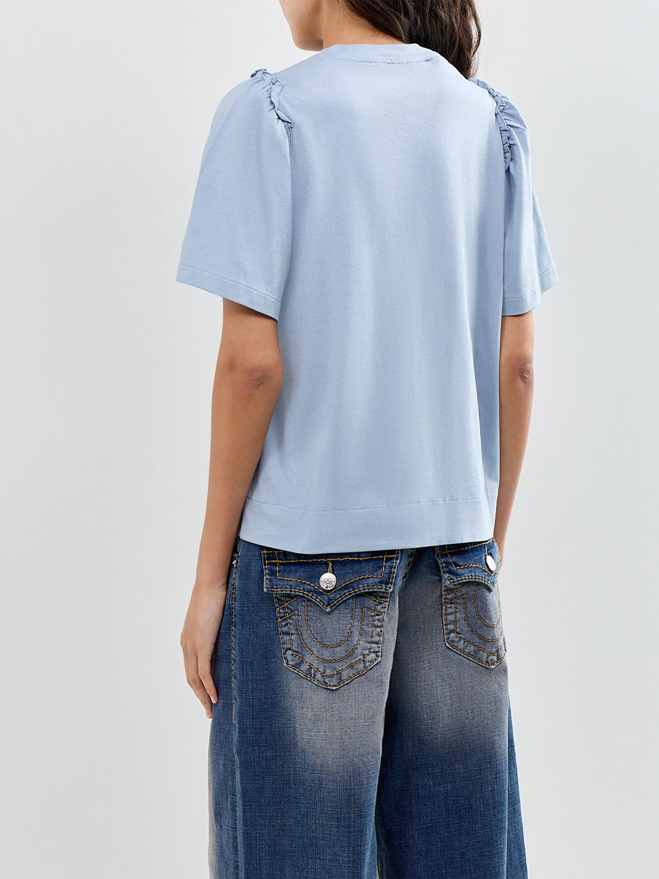 SLFPENELOPE 2/4 RUFFLE TEE NOOS