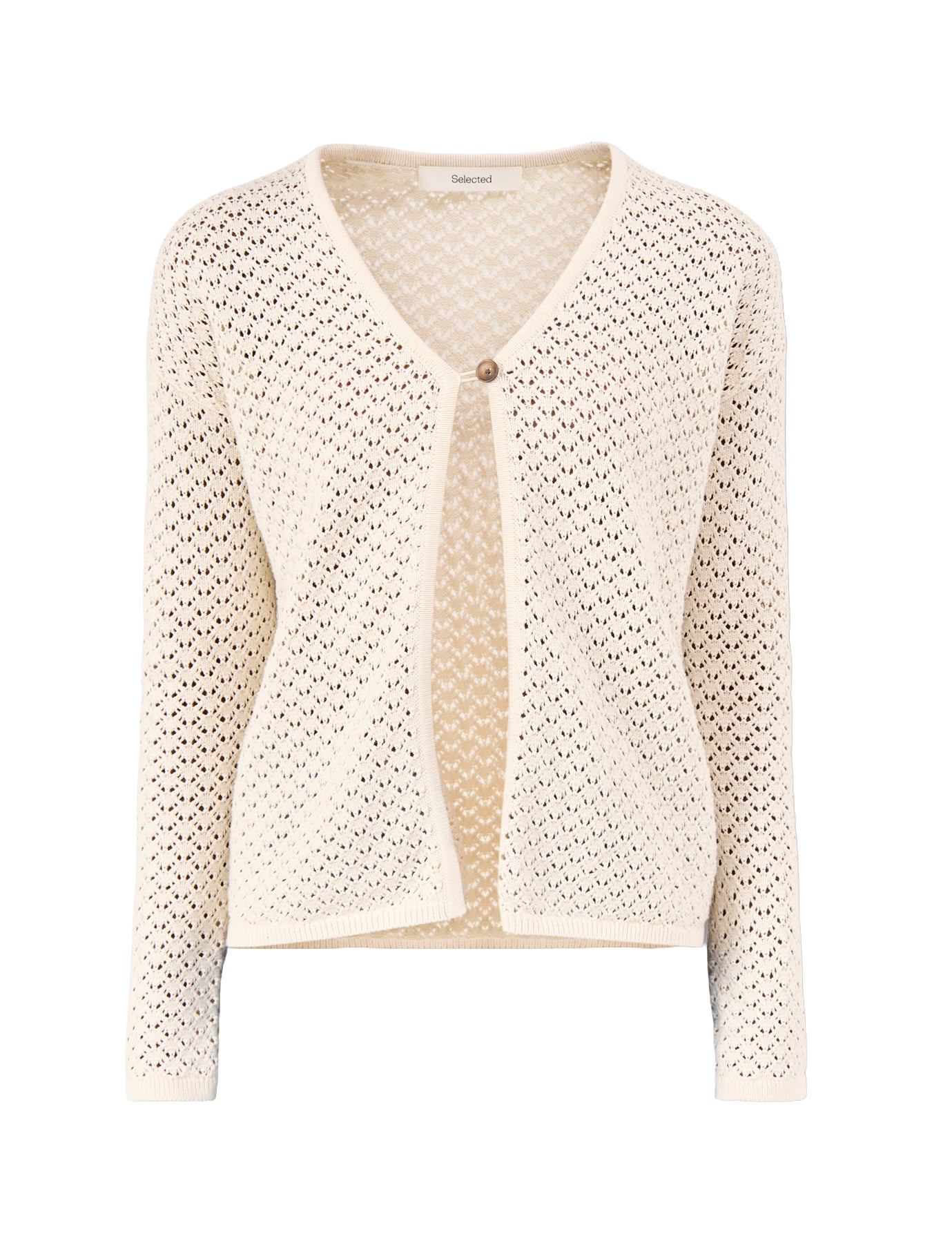 Ivy Structure Knit Cardigan Brown