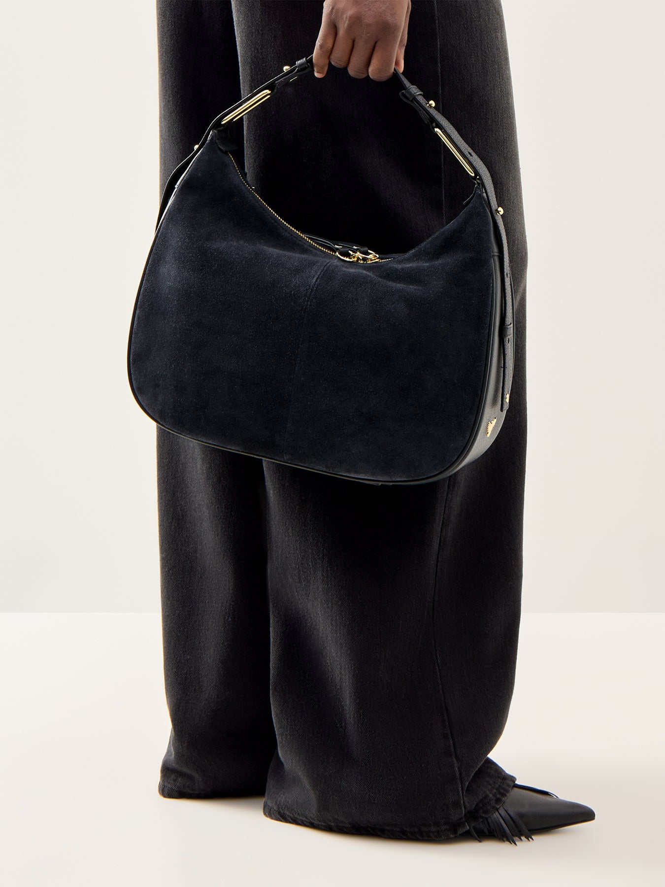 Charlie Suede Bag Navy