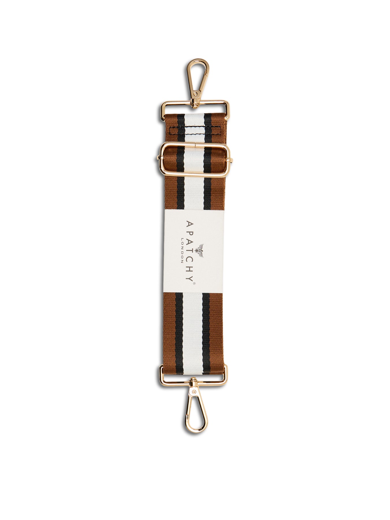 Stripe Bag Strap Tan