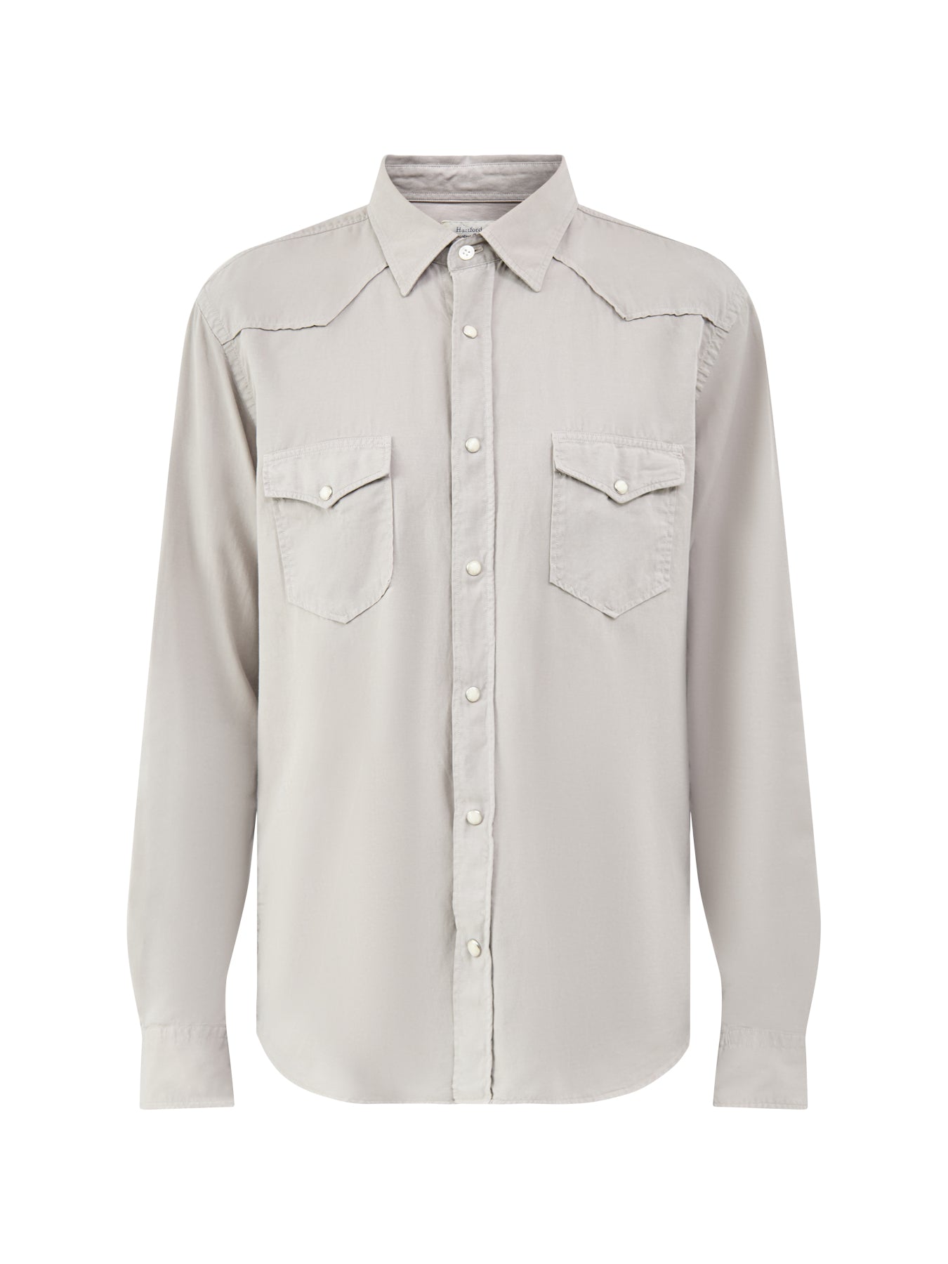 Long Sleeve Pattern Shirt Grey