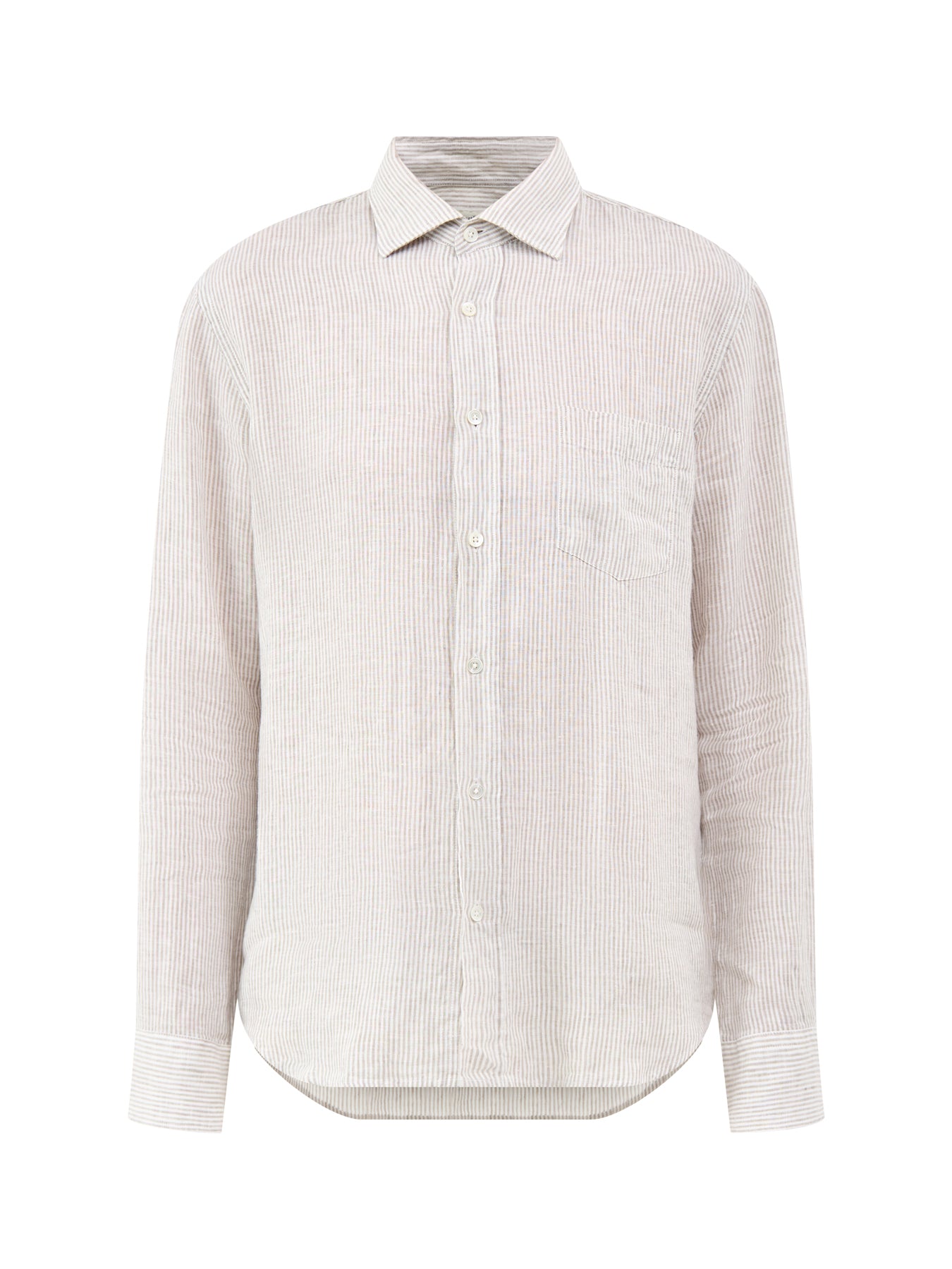 Linen Long Sleeve Shirt White