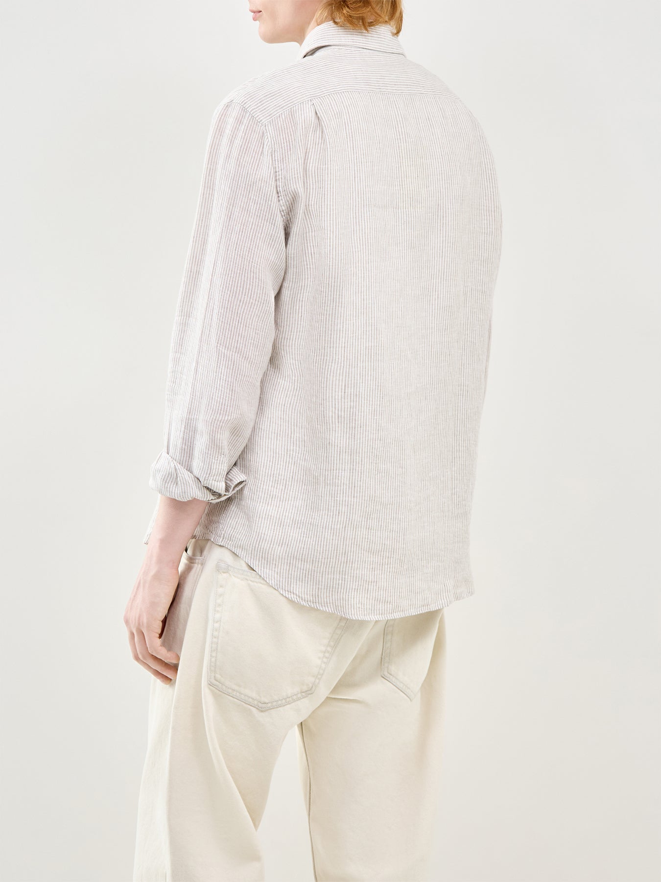 Linen Long Sleeve Shirt White