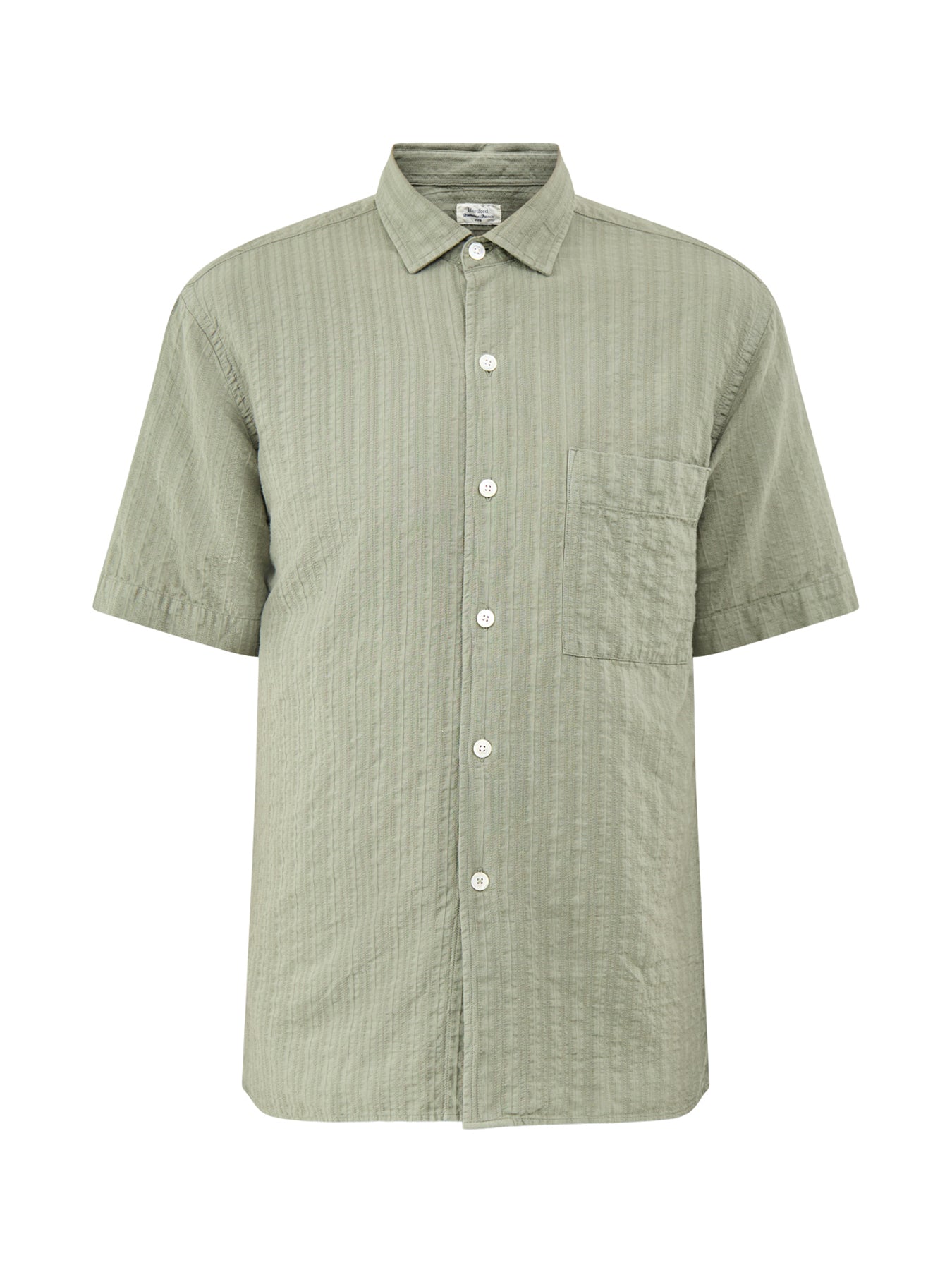 Short Sleeve Pattern Shirt Green
