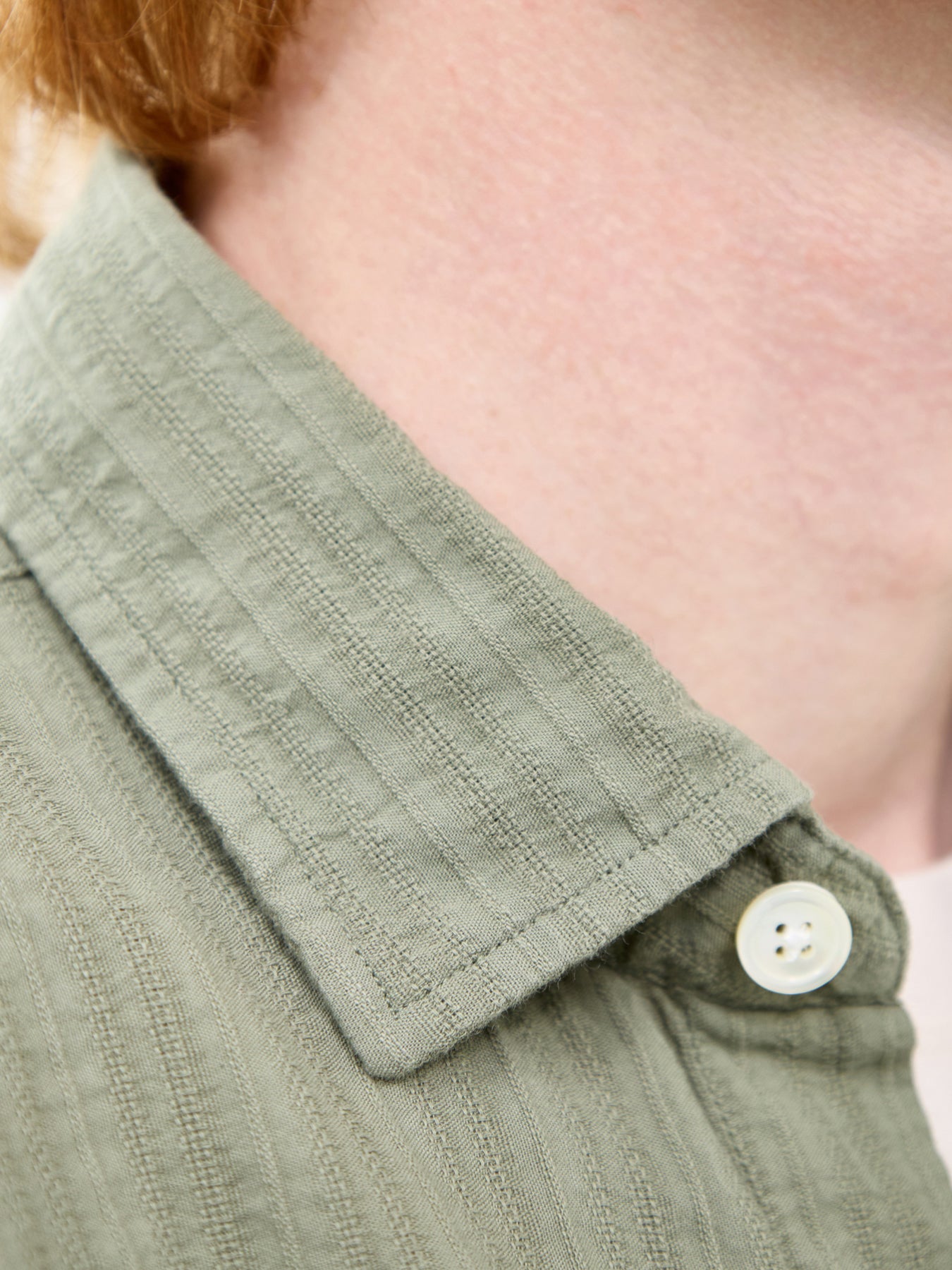 Short Sleeve Pattern Shirt Green