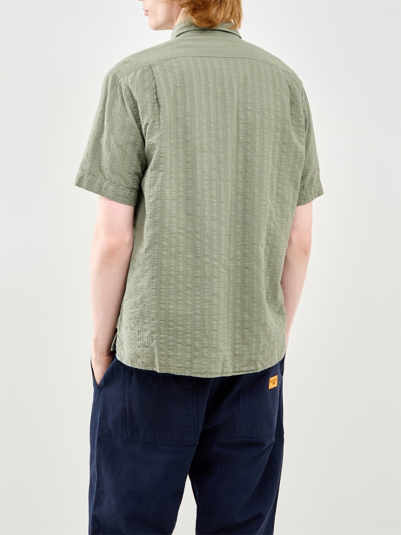 Short Sleeve Pattern Shirt Green