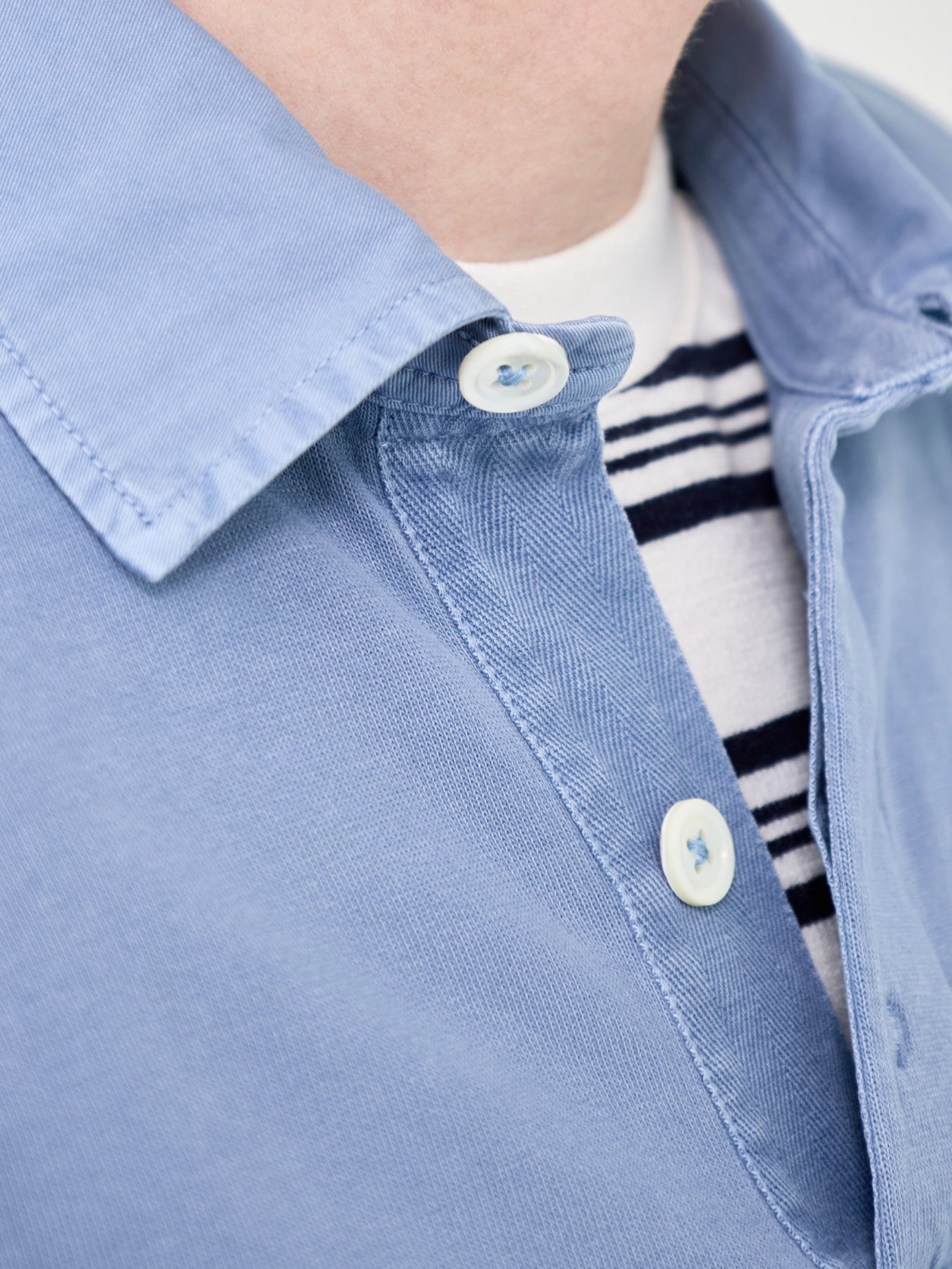 Long Sleeve Rugby Shirt Blue
