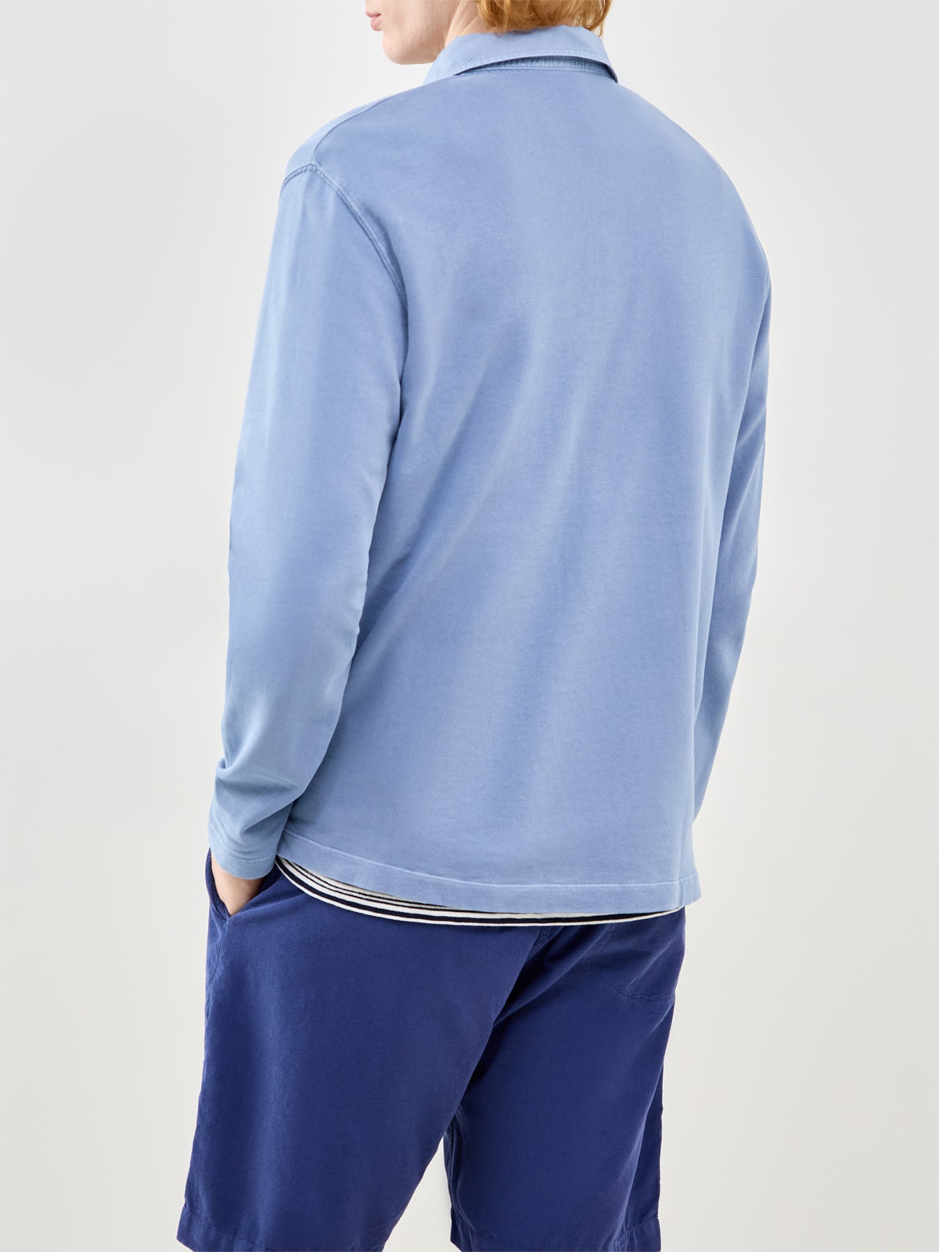 Long Sleeve Rugby Shirt Blue