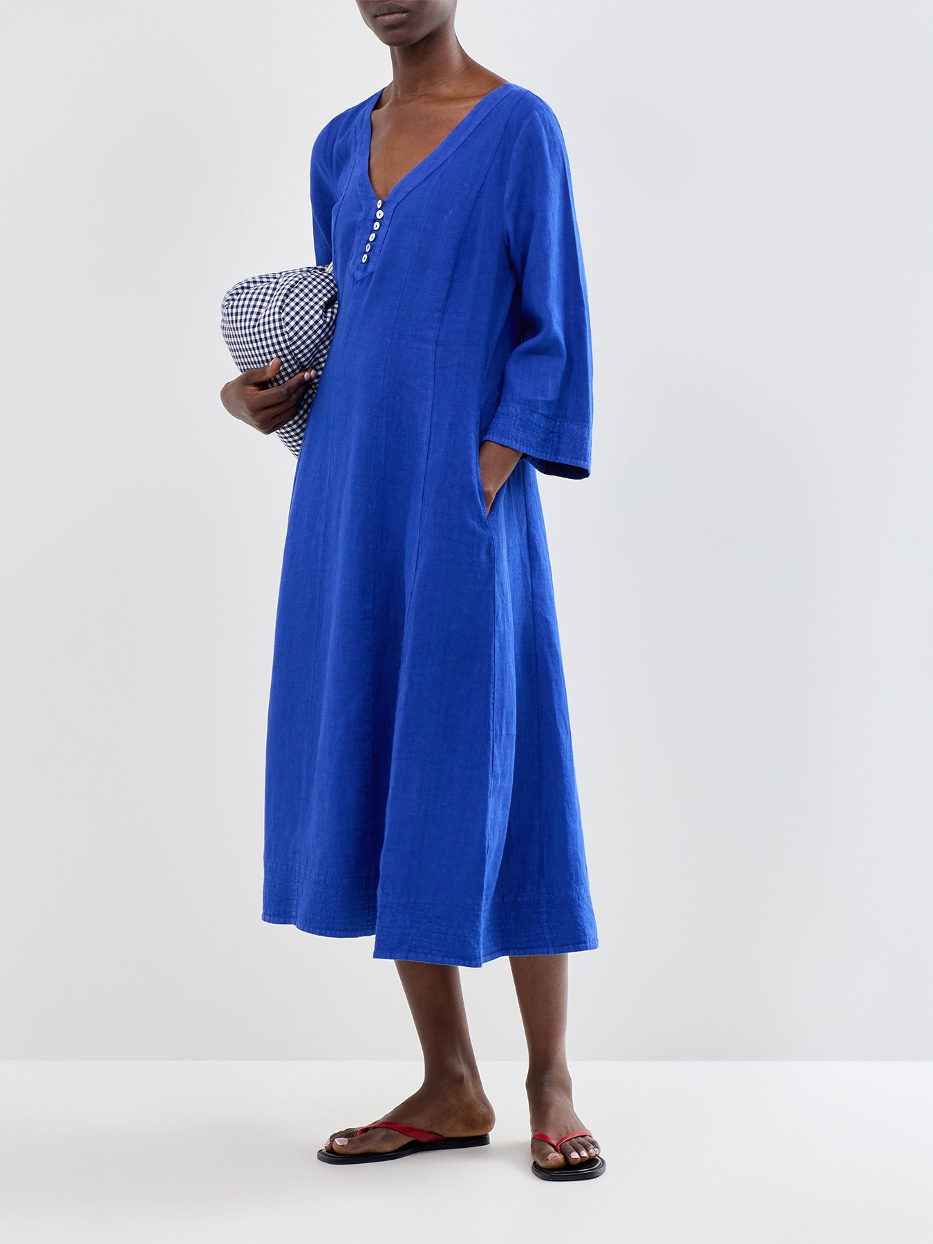 New Fine Linen LS Dress