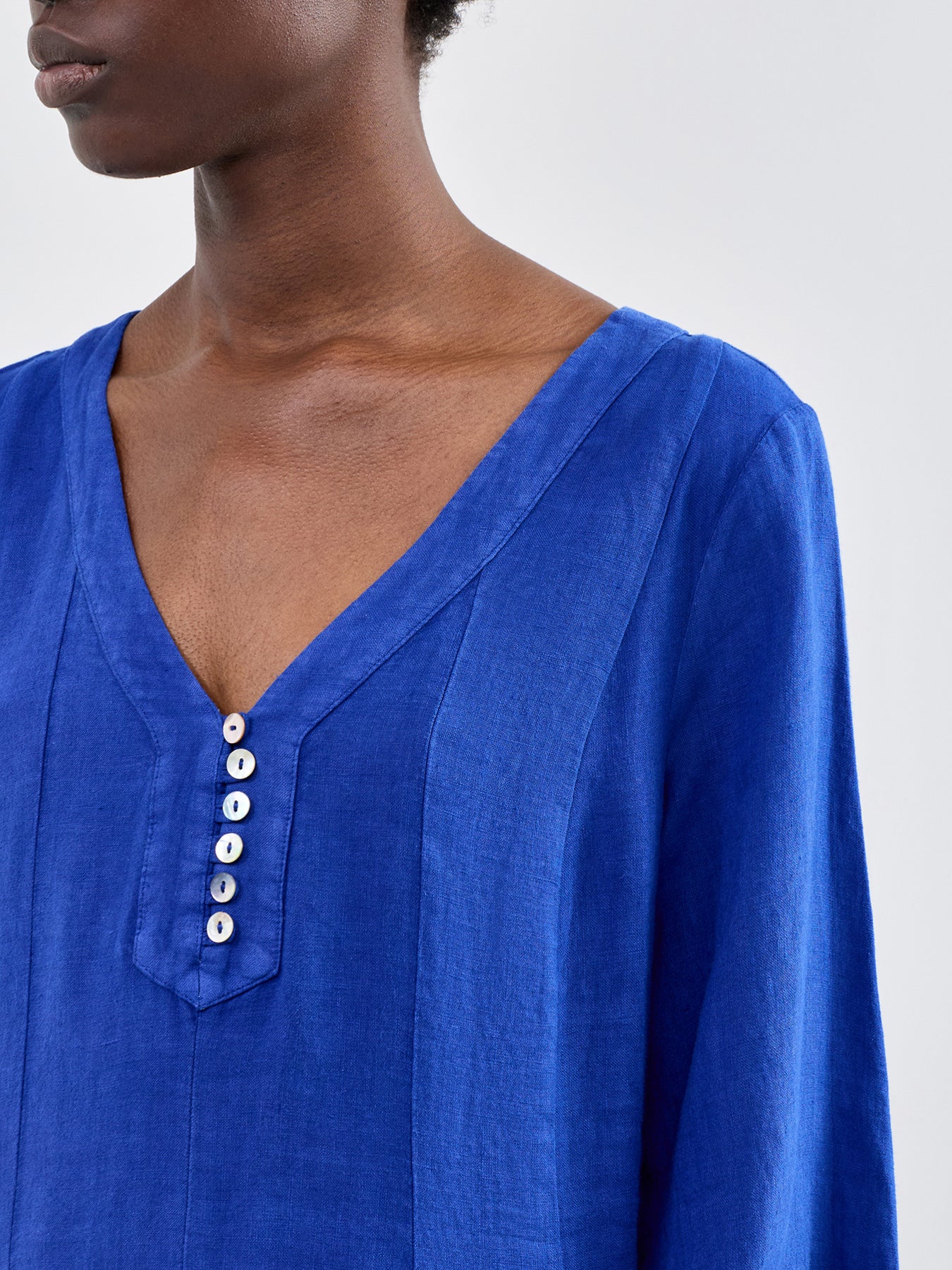 New Fine Linen LS Dress