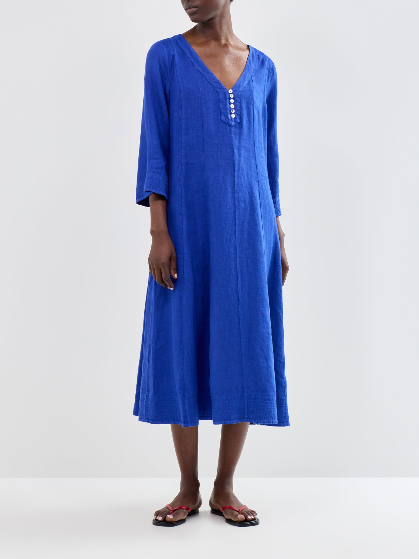 New Fine Linen LS Dress