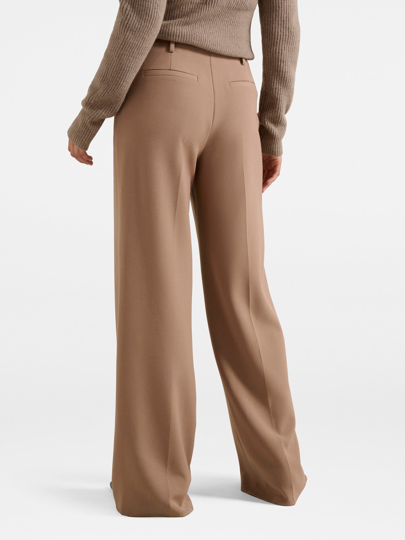 Chantelle Belted Wide Leg Pants Brown