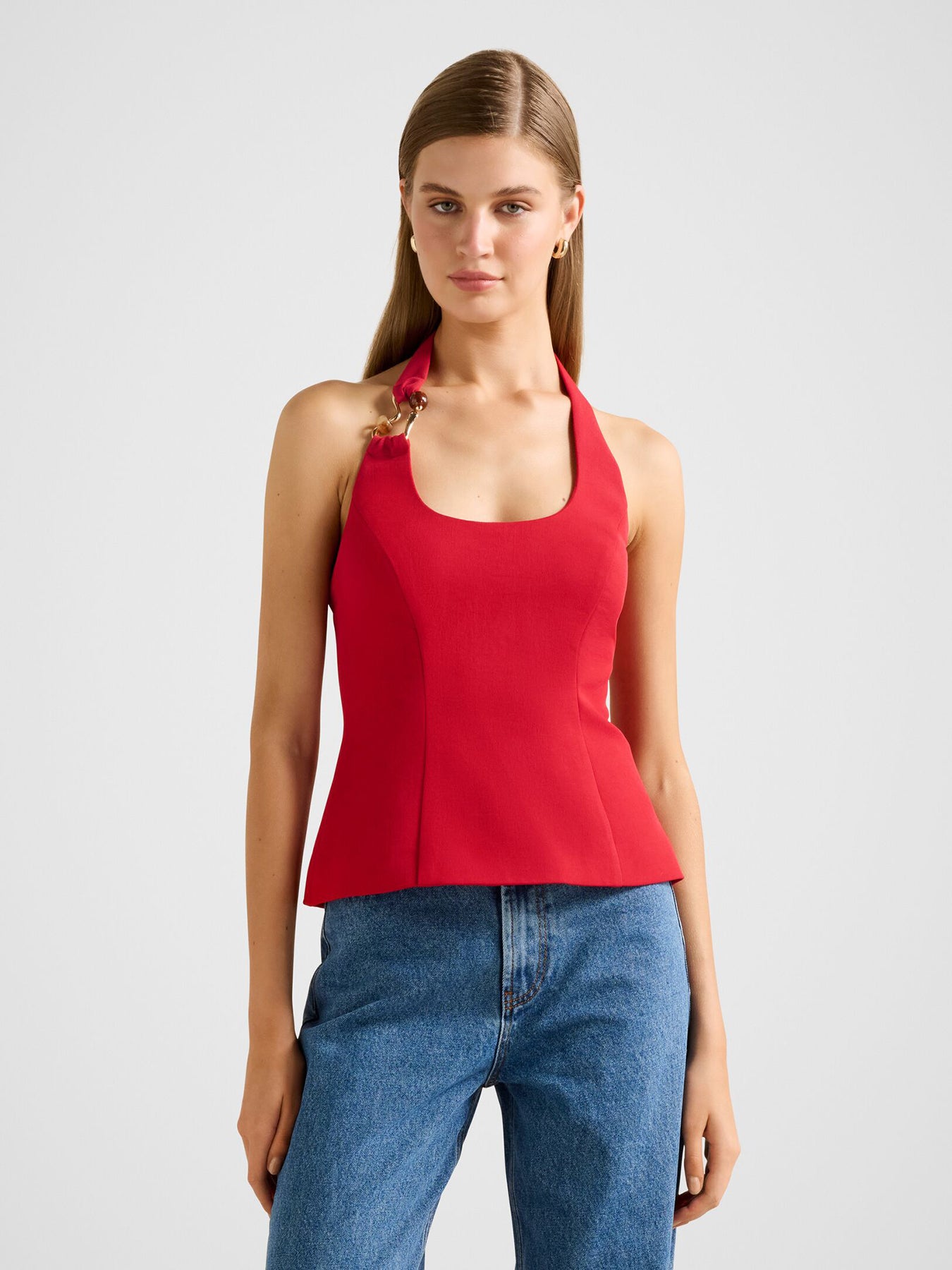 Dina Hardware Detail Top Red